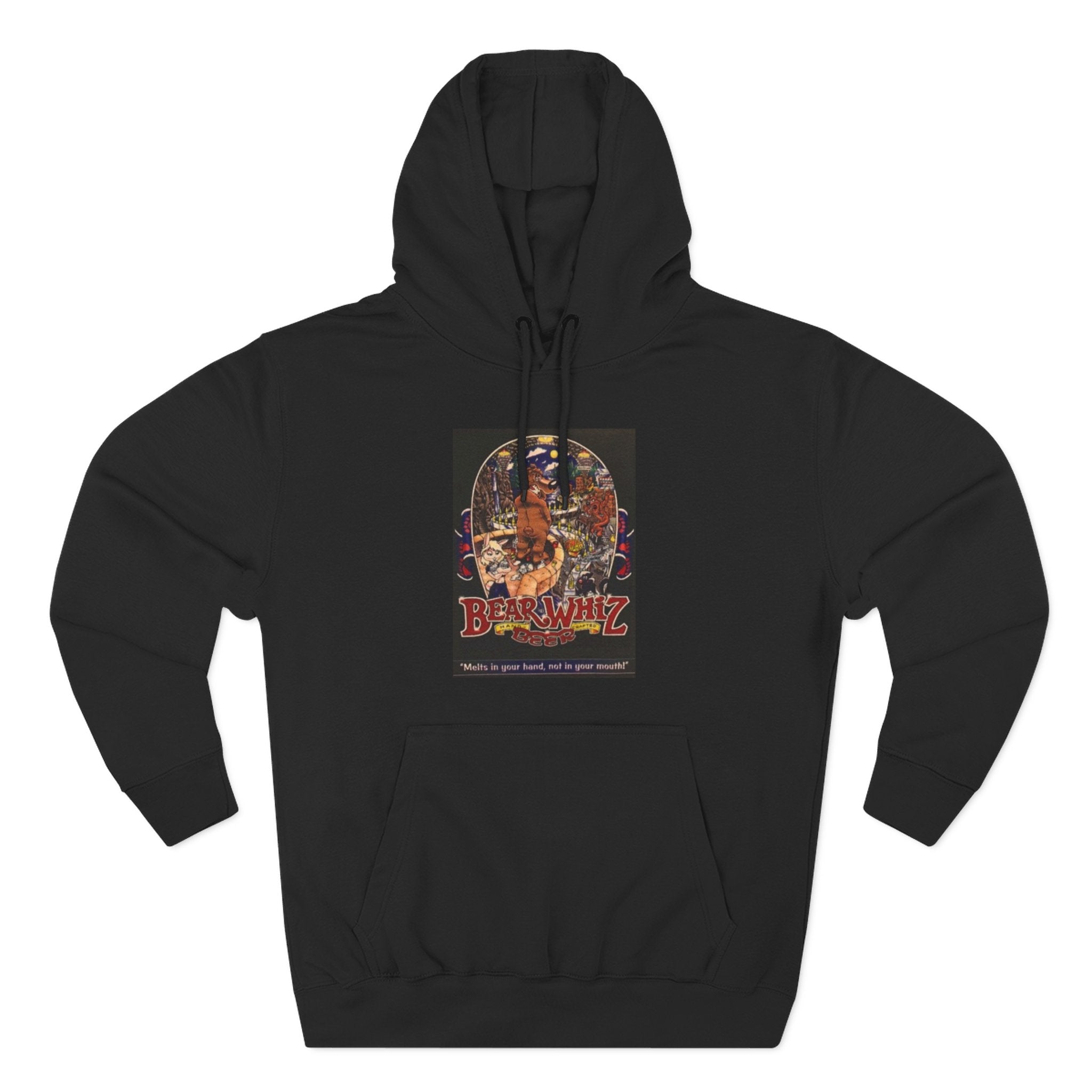 Bear Whiz Beer 3 Hoodie — 'Burning Jazz' Retro Concert Poster Fleece Hoodie
