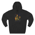 Scare Me Graphic Hoodie — Dark Art Portrait with Hand Gesture Print