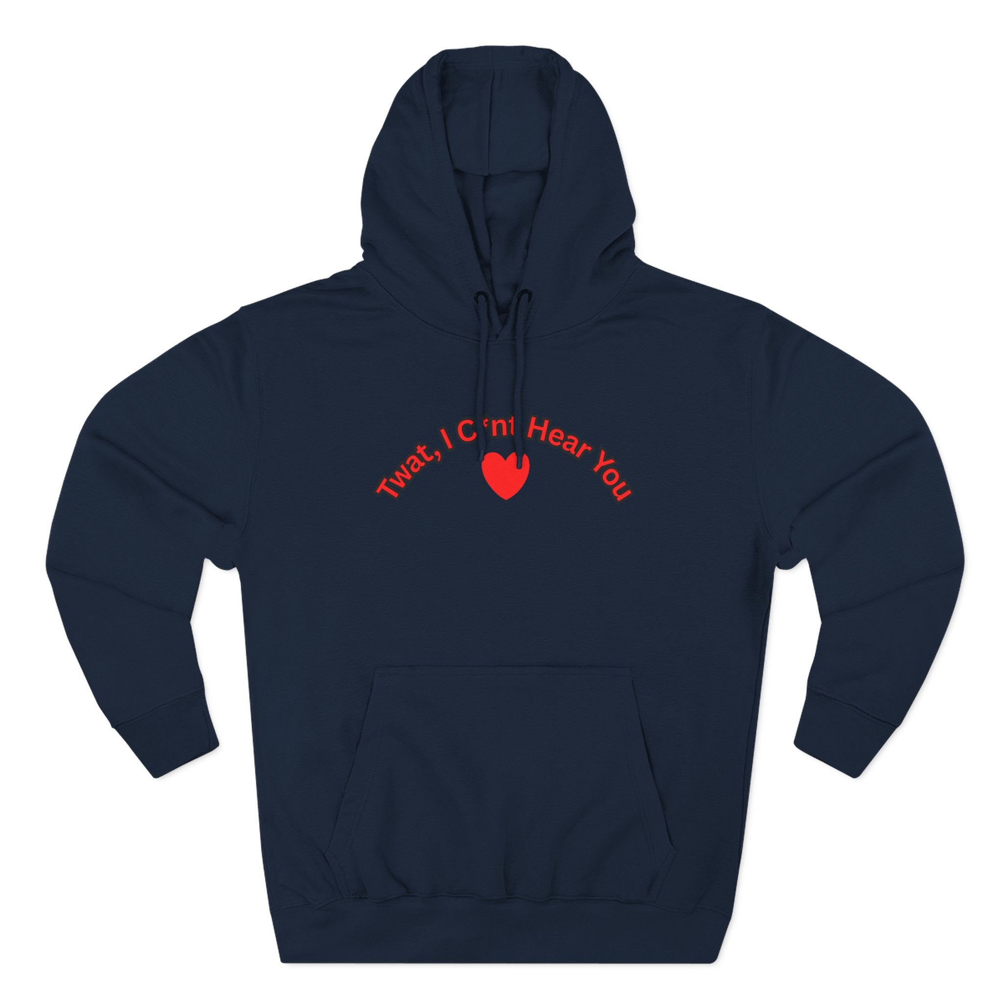 I cunt hear you 2 Three-Panel Fleece Hoodie