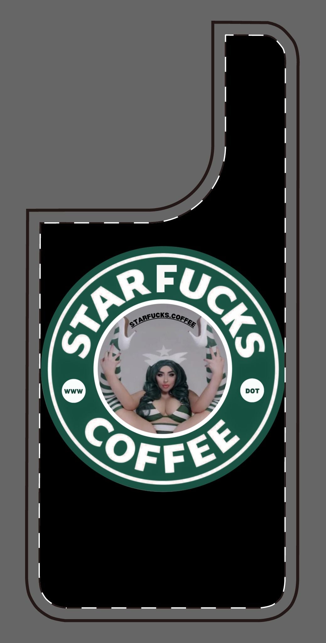 Phone Case — 'StarFucks.Coffee' Parody Logo starfucks.coffee Protective Cover