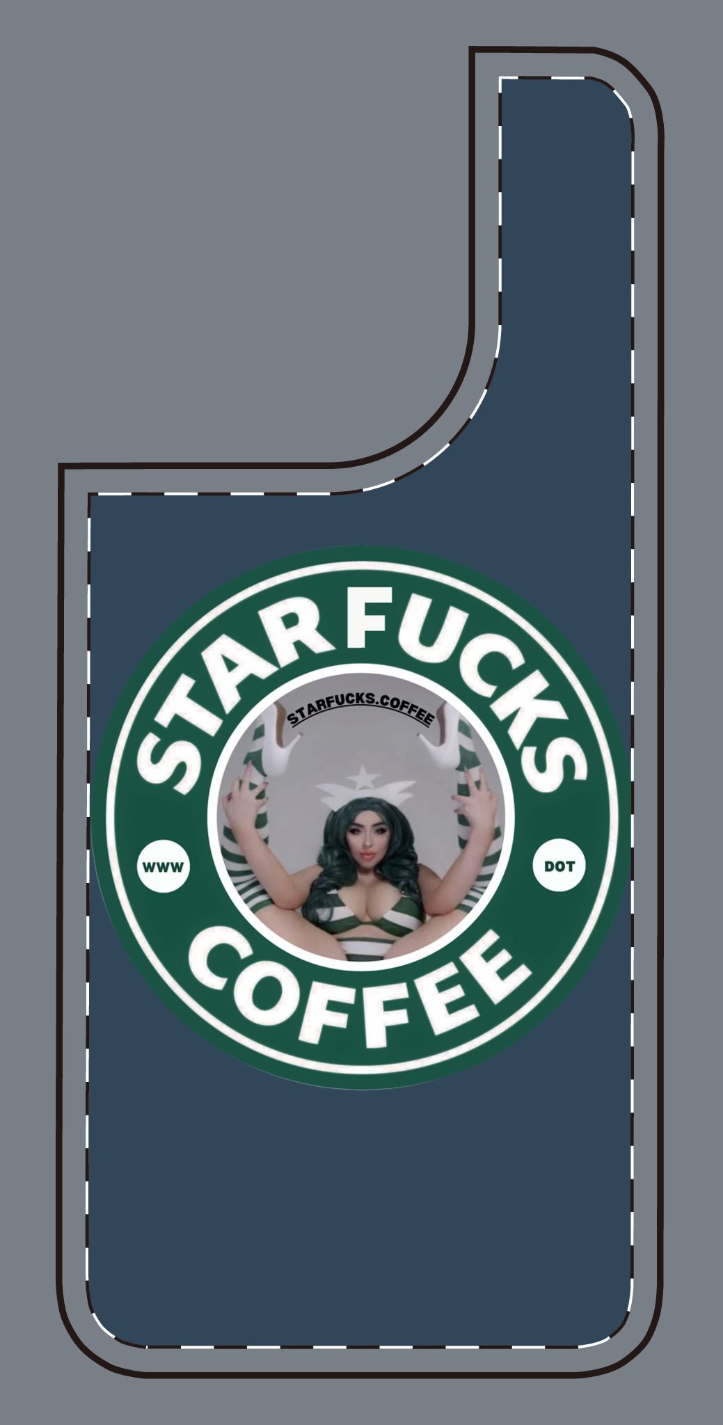 Phone Case — 'StarFucks.Coffee' Parody Logo starfucks.coffee Protective Cover