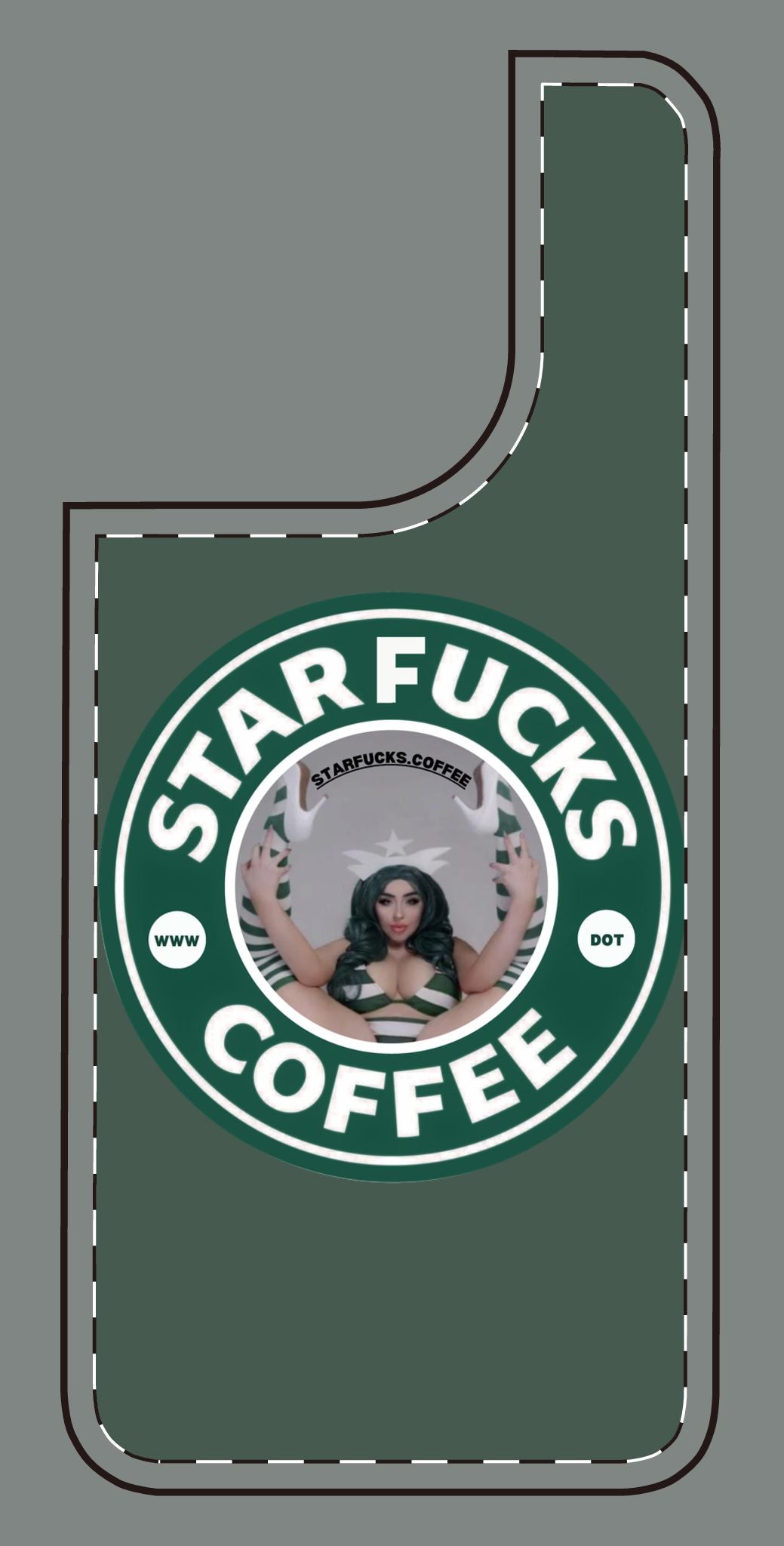 Phone Case — 'StarFucks.Coffee' Parody Logo starfucks.coffee Protective Cover