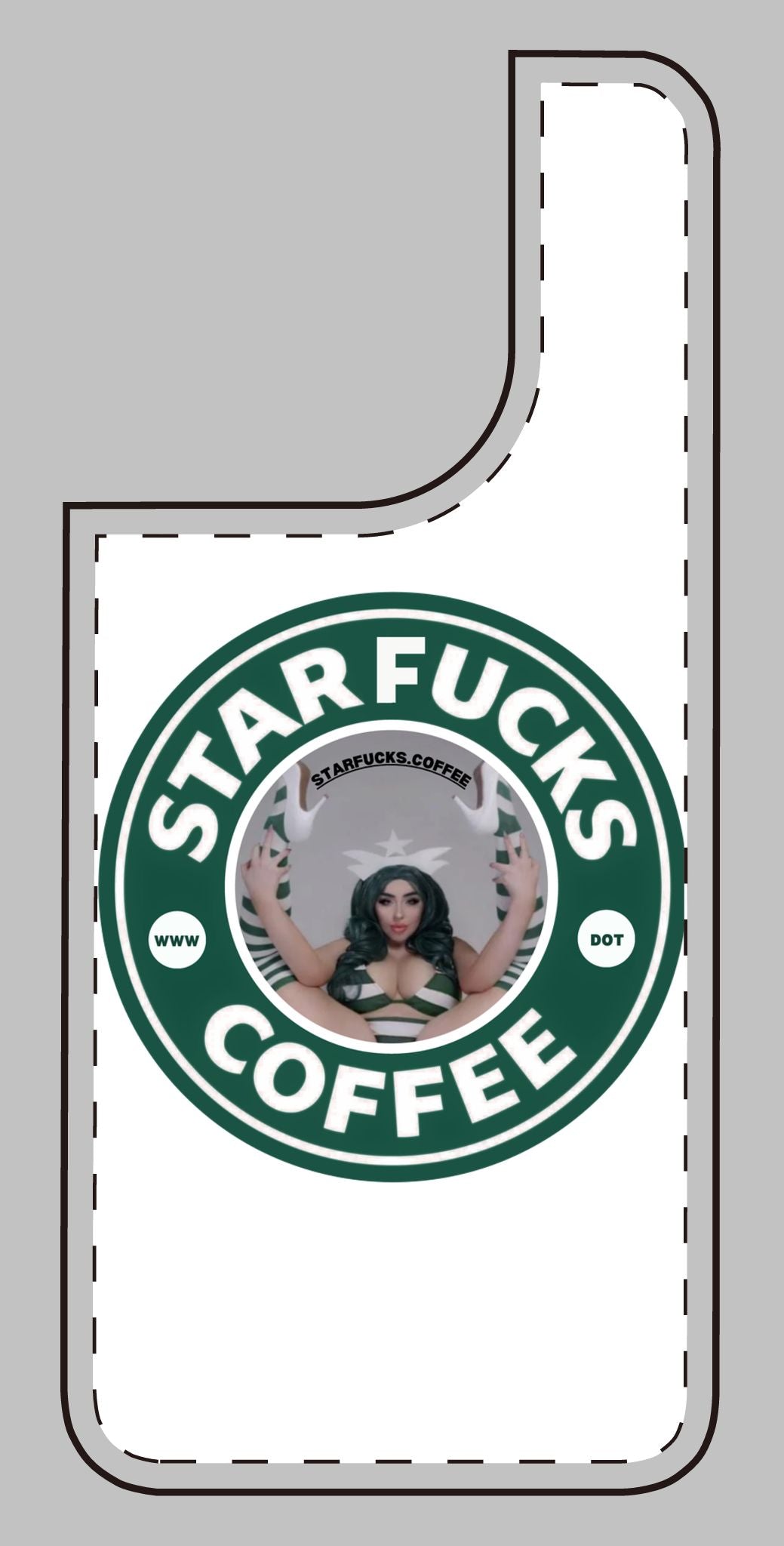 Phone Case — 'StarFucks.Coffee' Parody Logo starfucks.coffee Protective Cover