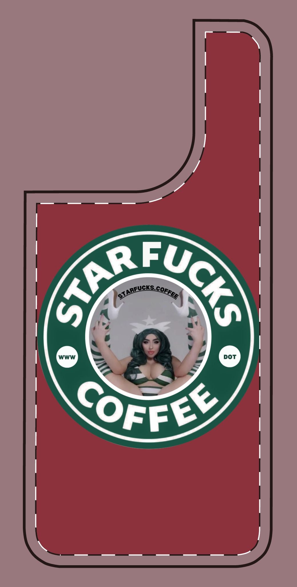 Phone Case — 'StarFucks.Coffee' Parody Logo starfucks.coffee Protective Cover