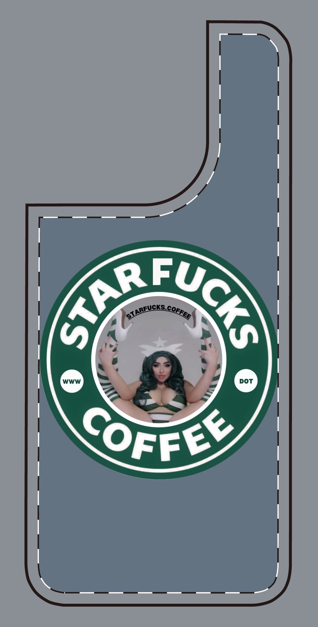 Phone Case — 'StarFucks.Coffee' Parody Logo starfucks.coffee Protective Cover