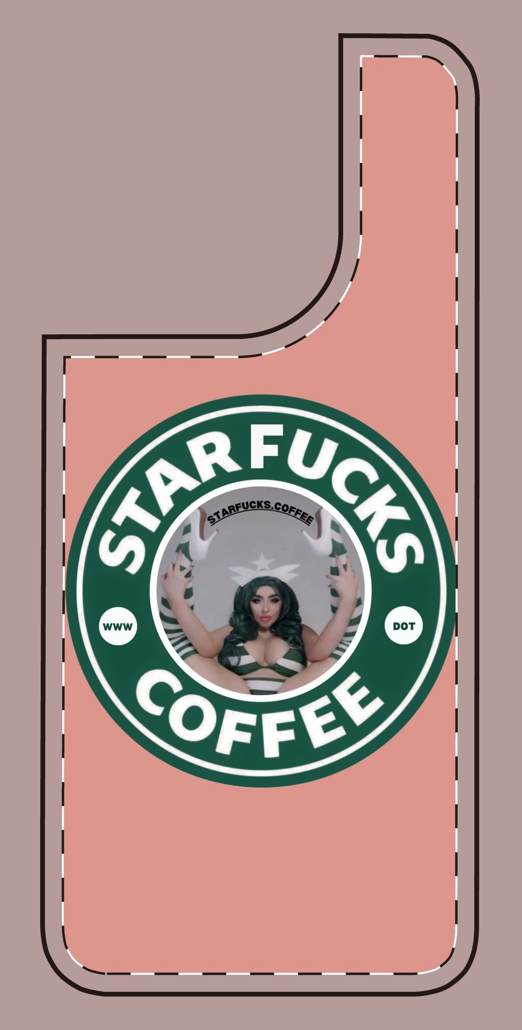 Phone Case — 'StarFucks.Coffee' Parody Logo starfucks.coffee Protective Cover