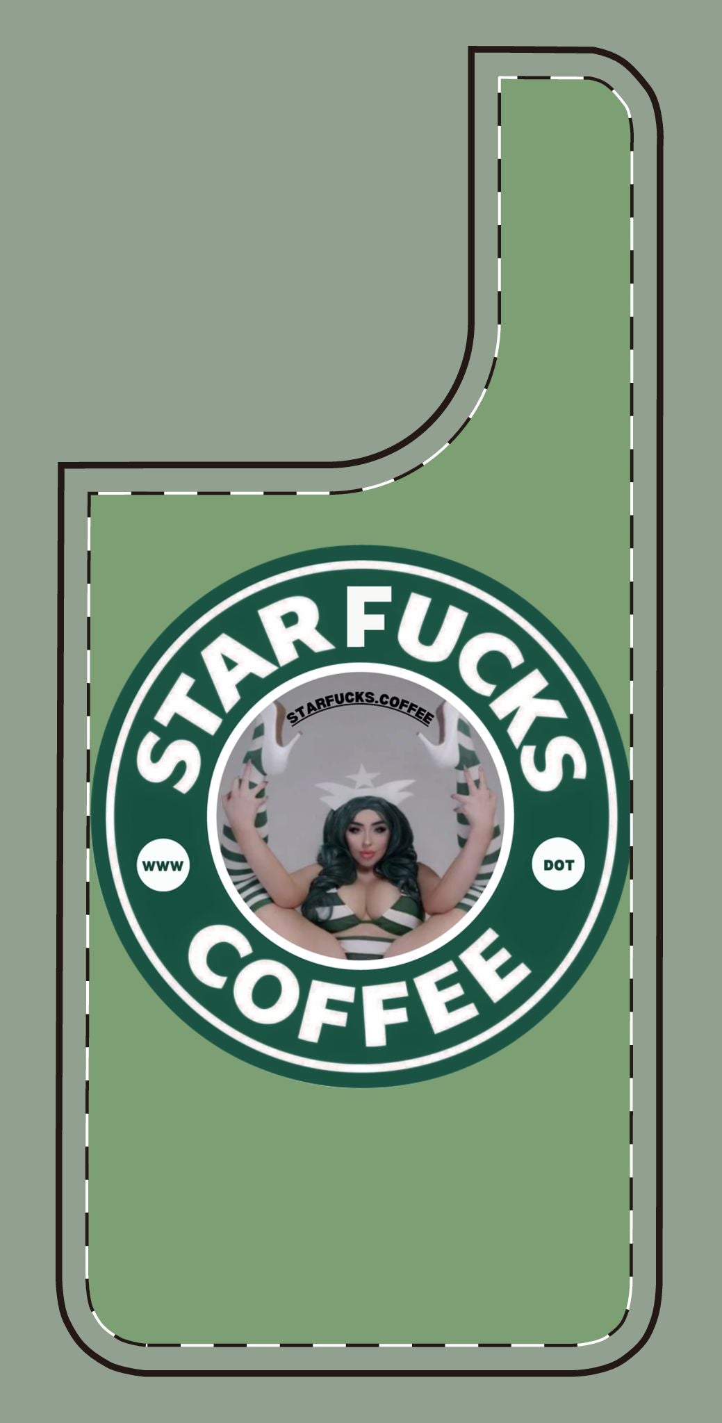 Phone Case — 'StarFucks.Coffee' Parody Logo starfucks.coffee Protective Cover