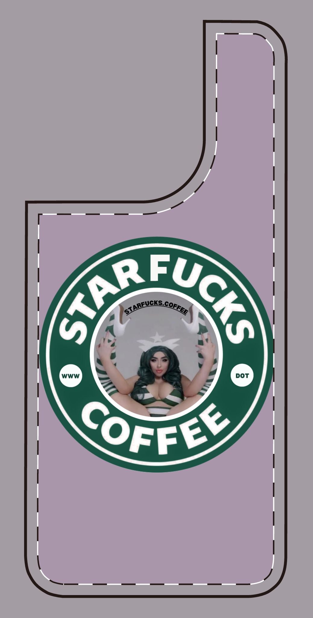 Phone Case — 'StarFucks.Coffee' Parody Logo starfucks.coffee Protective Cover