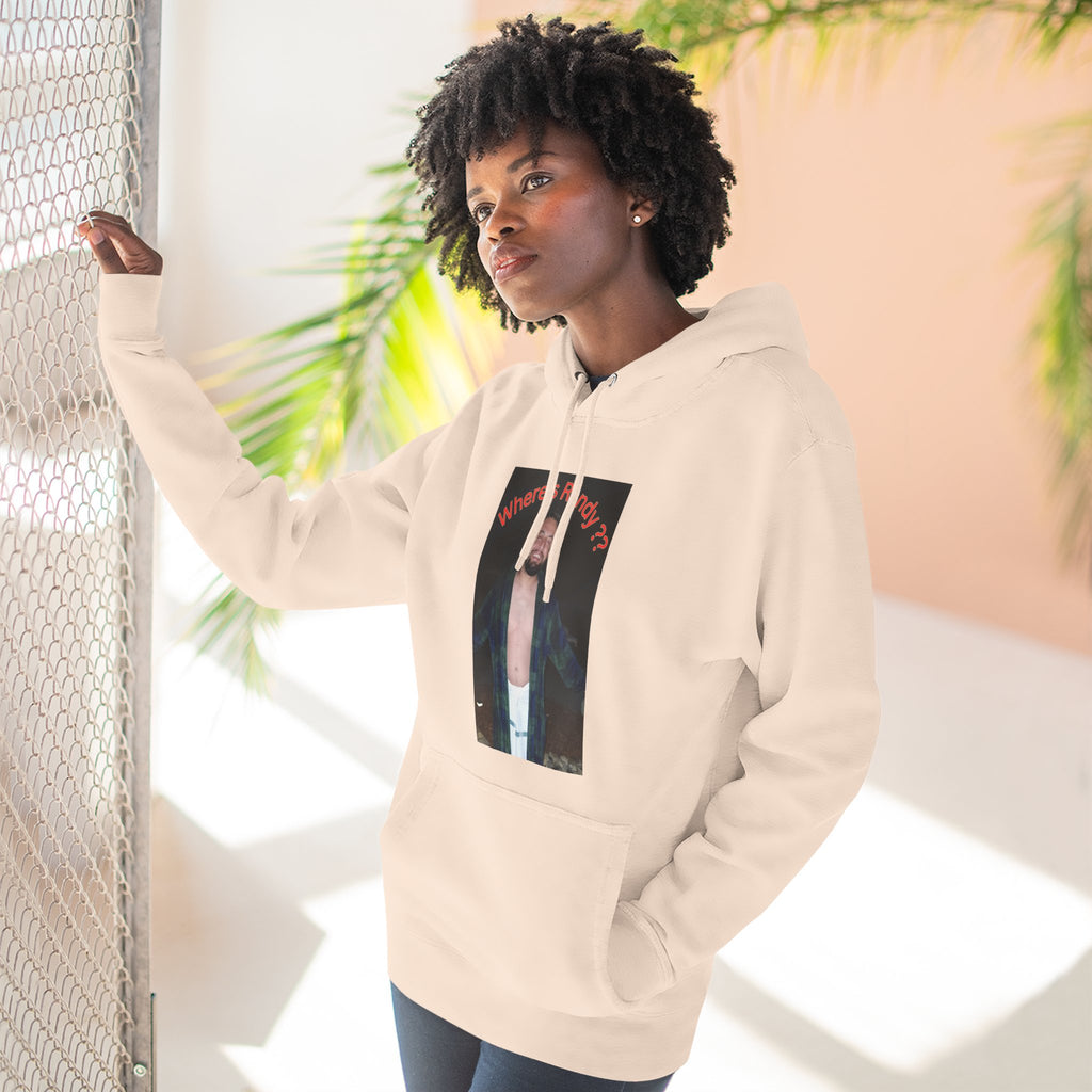Where's Randy!!!????  Graphic Hoodie — Raised Arms Photo Print Hoodie (Three-Panel Fleece)
