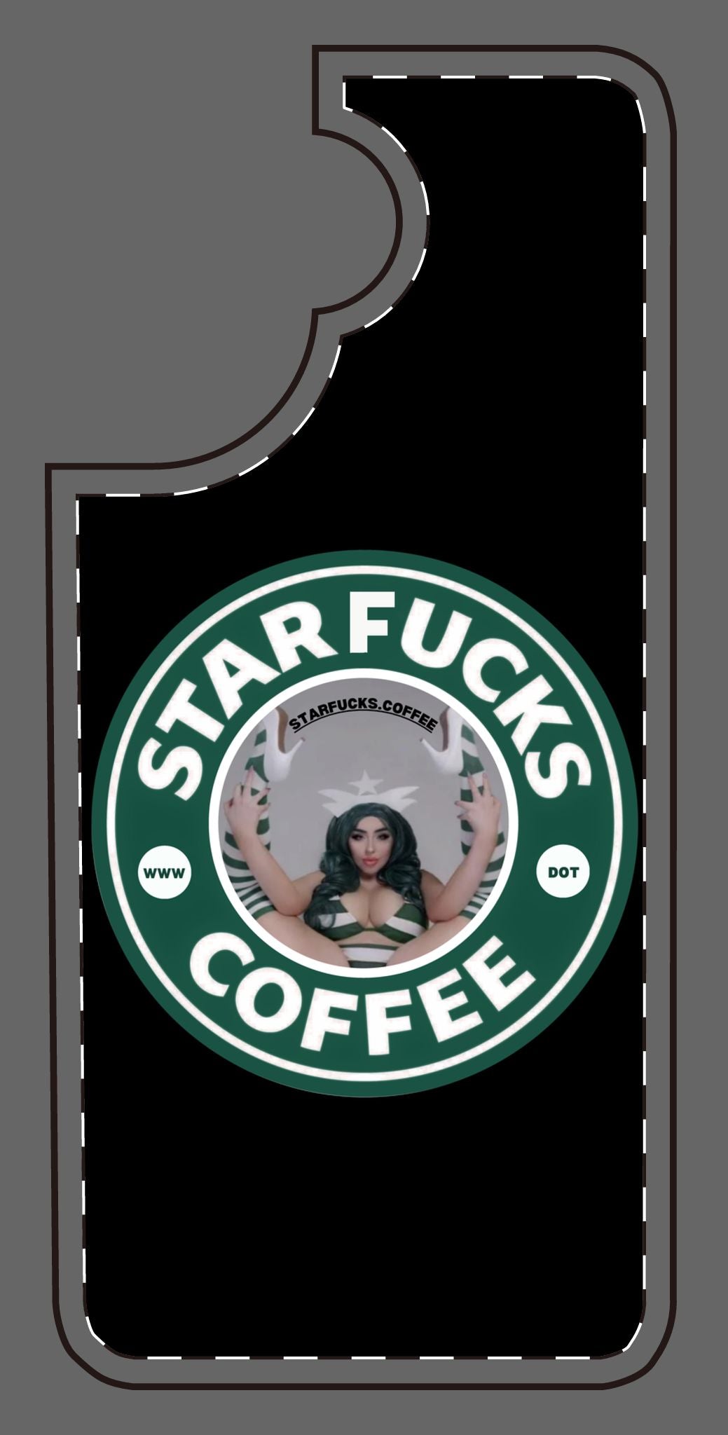 Phone Case — 'StarFucks.Coffee' Parody Logo starfucks.coffee Protective Cover