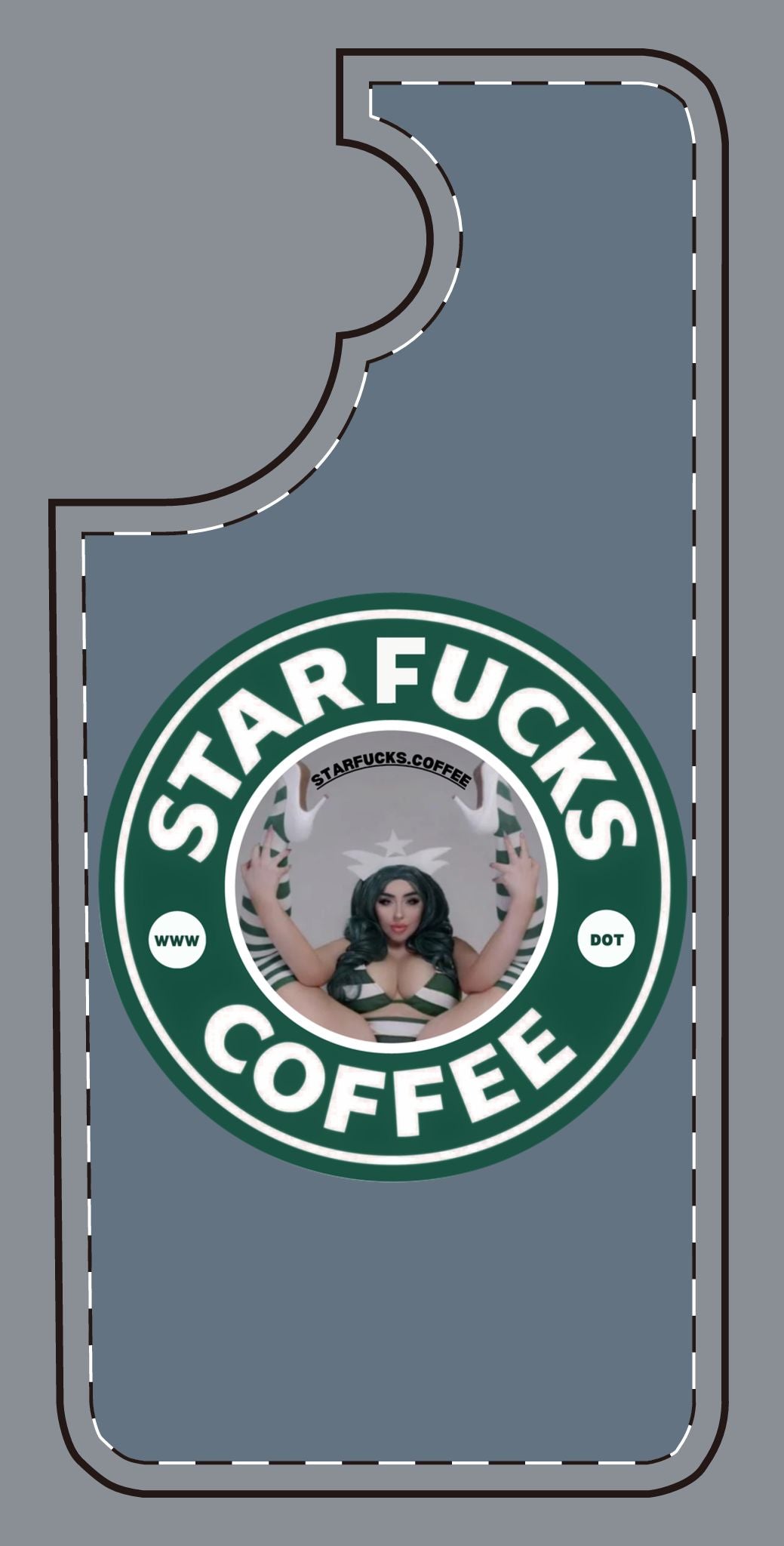 Phone Case — 'StarFucks.Coffee' Parody Logo starfucks.coffee Protective Cover