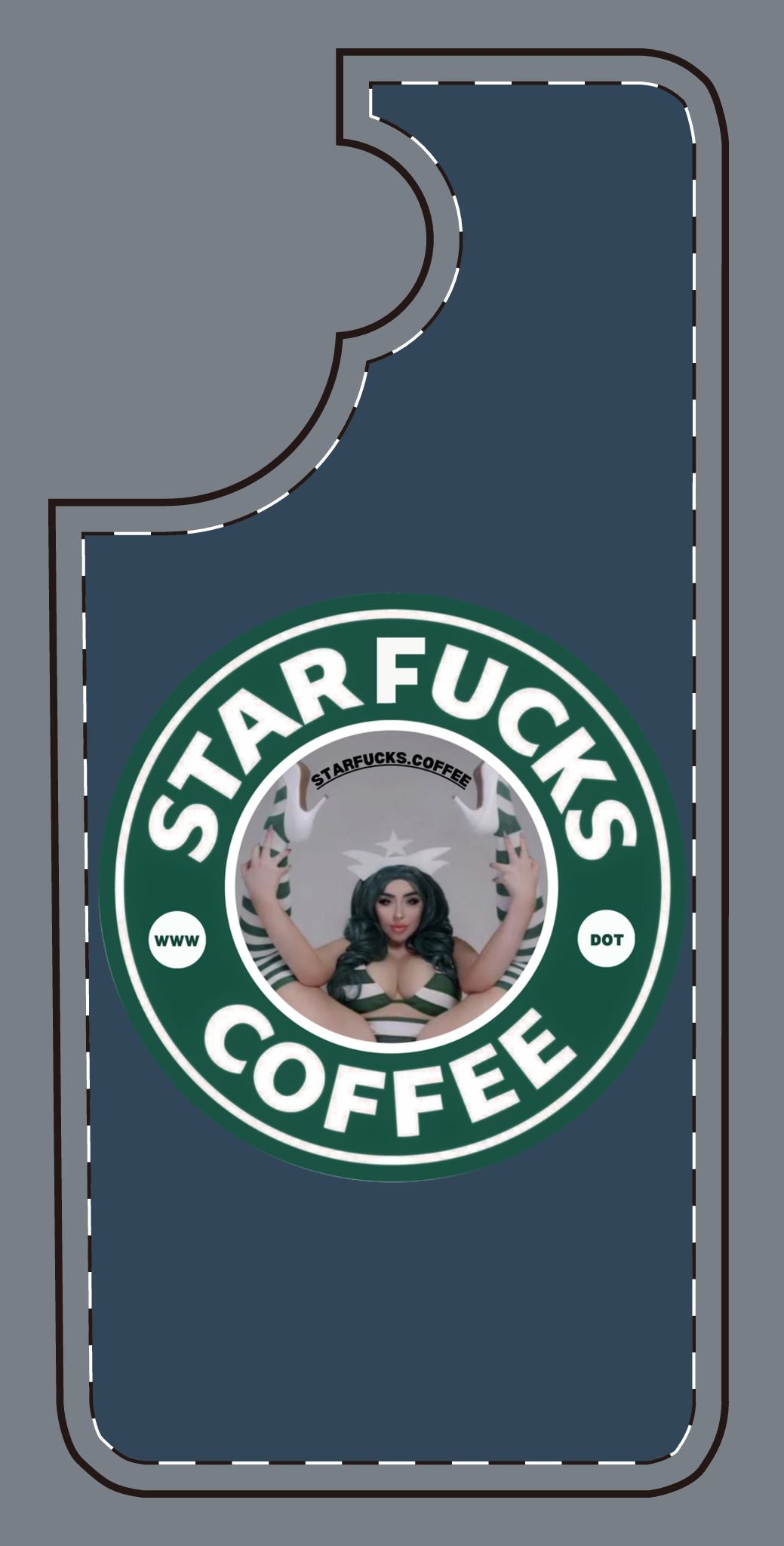 Phone Case — 'StarFucks.Coffee' Parody Logo starfucks.coffee Protective Cover
