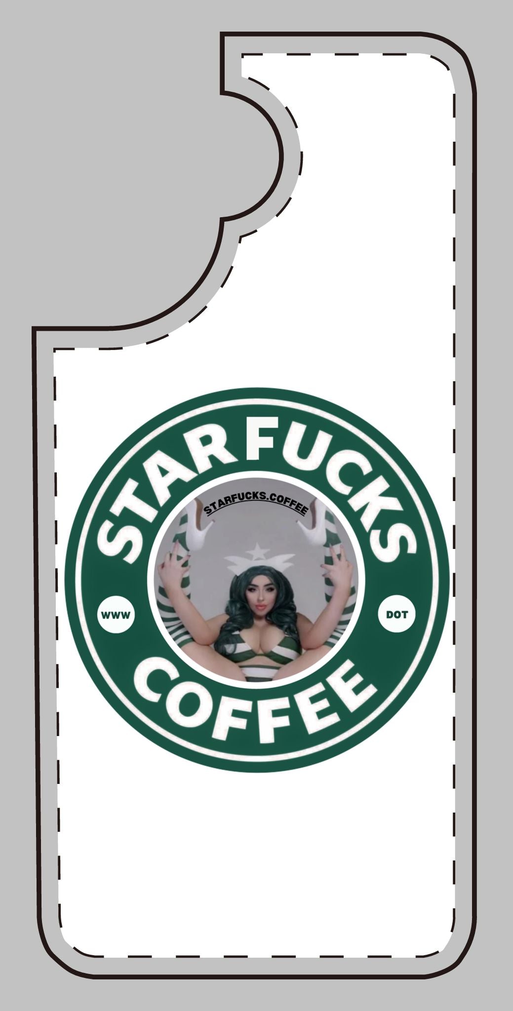 Phone Case — 'StarFucks.Coffee' Parody Logo starfucks.coffee Protective Cover
