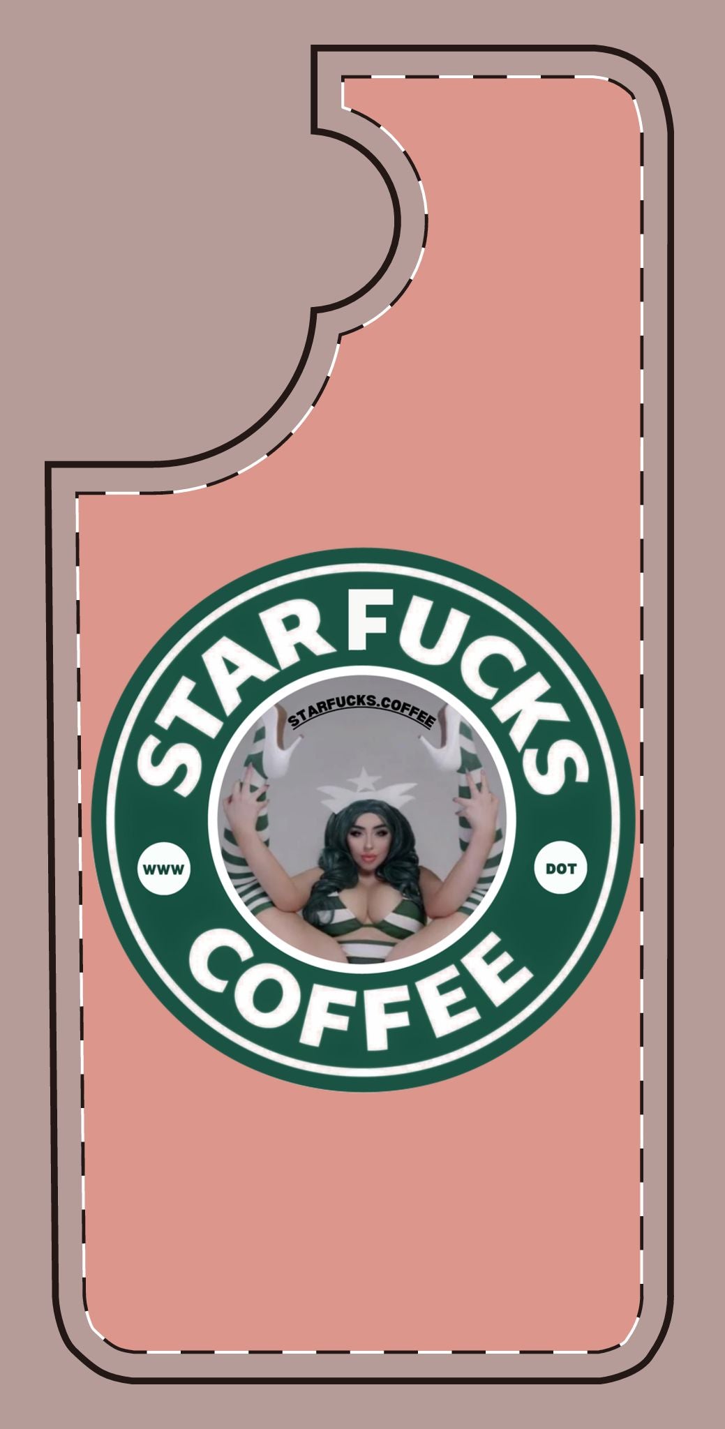 Phone Case — 'StarFucks.Coffee' Parody Logo starfucks.coffee Protective Cover
