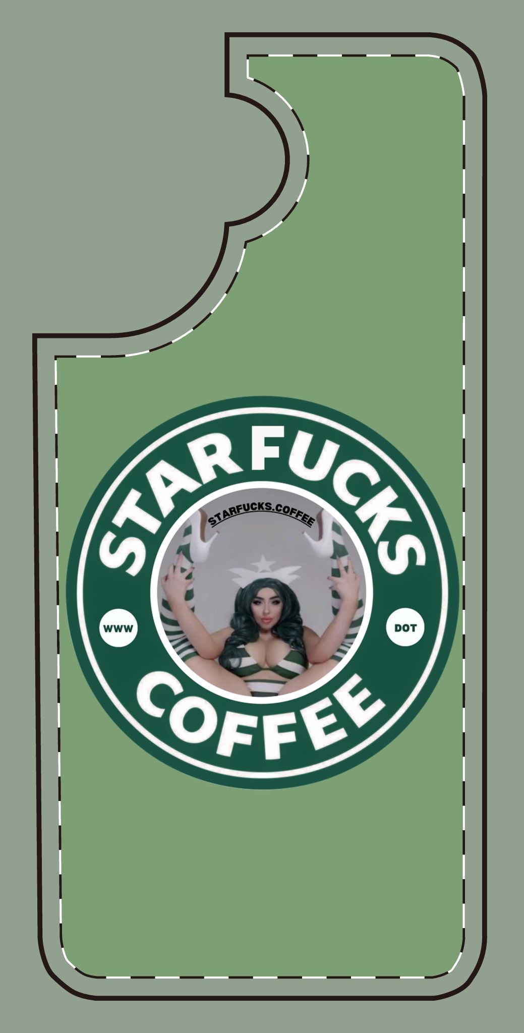 Phone Case — 'StarFucks.Coffee' Parody Logo starfucks.coffee Protective Cover