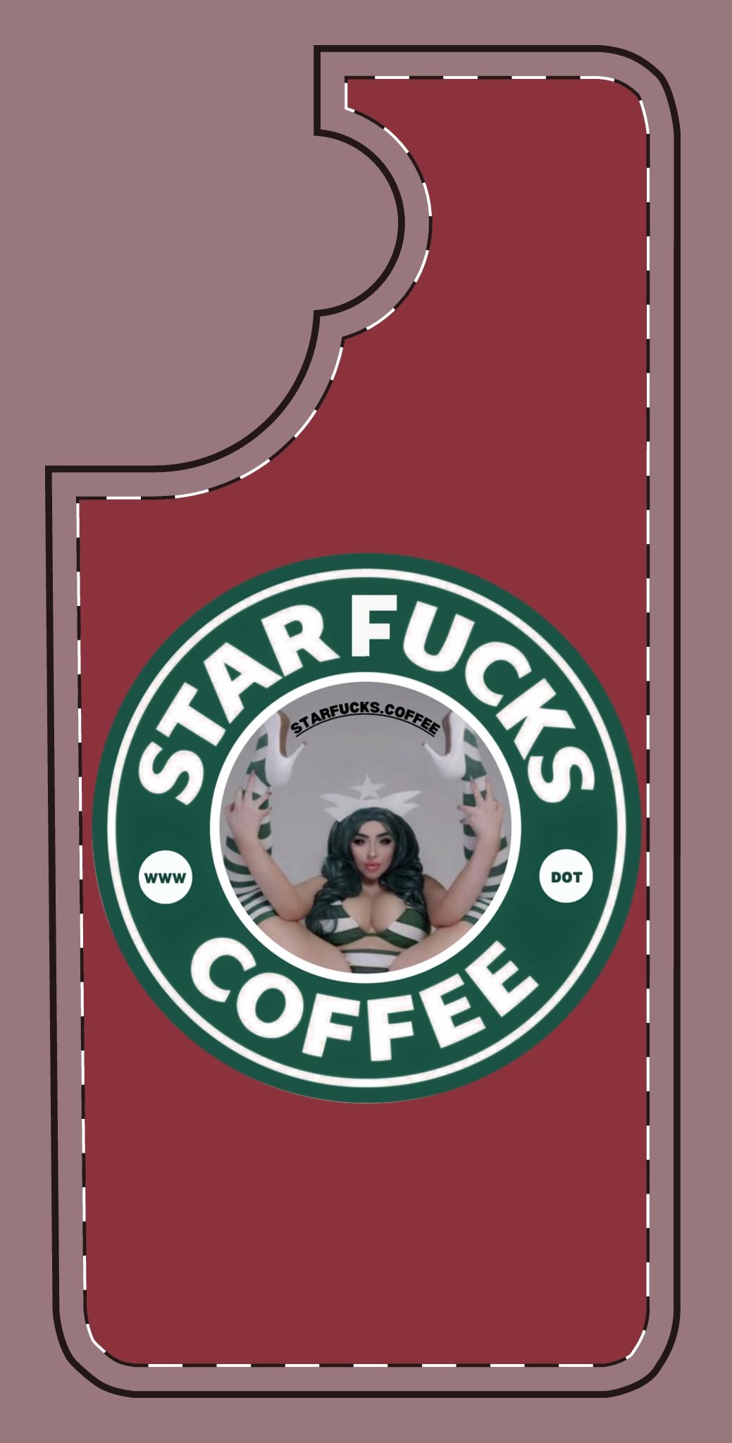 Phone Case — 'StarFucks.Coffee' Parody Logo starfucks.coffee Protective Cover