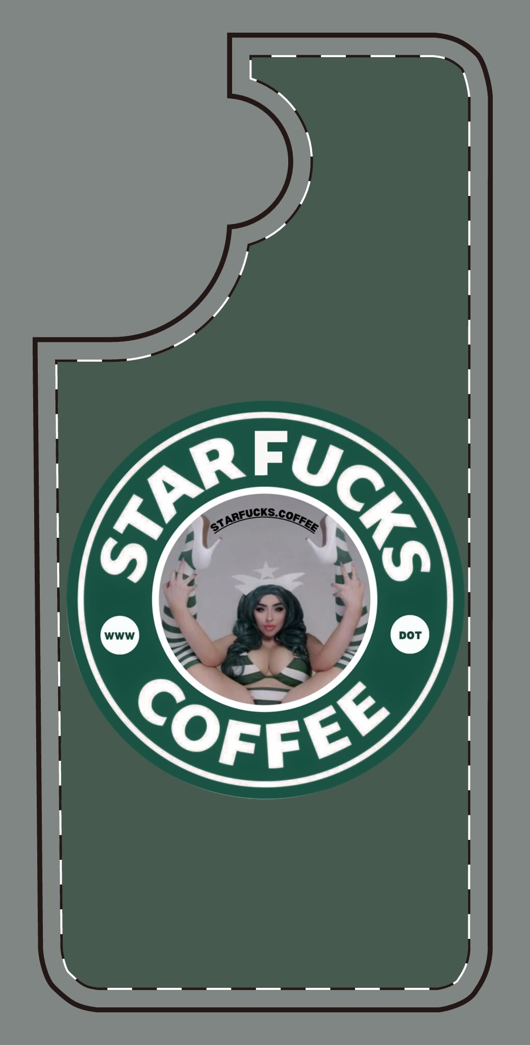 Phone Case — 'StarFucks.Coffee' Parody Logo starfucks.coffee Protective Cover