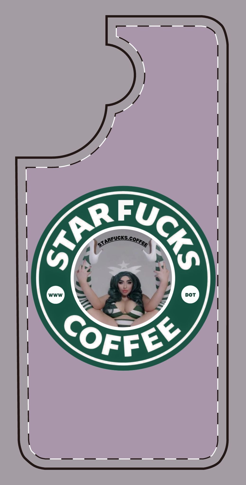 Phone Case — 'StarFucks.Coffee' Parody Logo starfucks.coffee Protective Cover