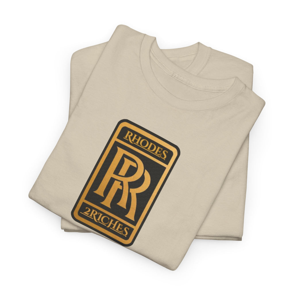 Rhodes 2 Riches Family Crest - Luxury Monogram Tee — 'RR' Rhodes & Riches Crest Cotton T-Shirt