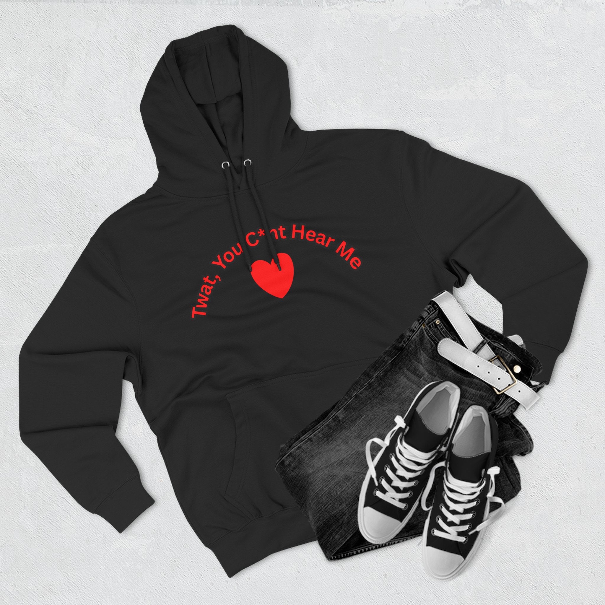 You Cunt Hear Me Three-Panel Fleece Hoodie