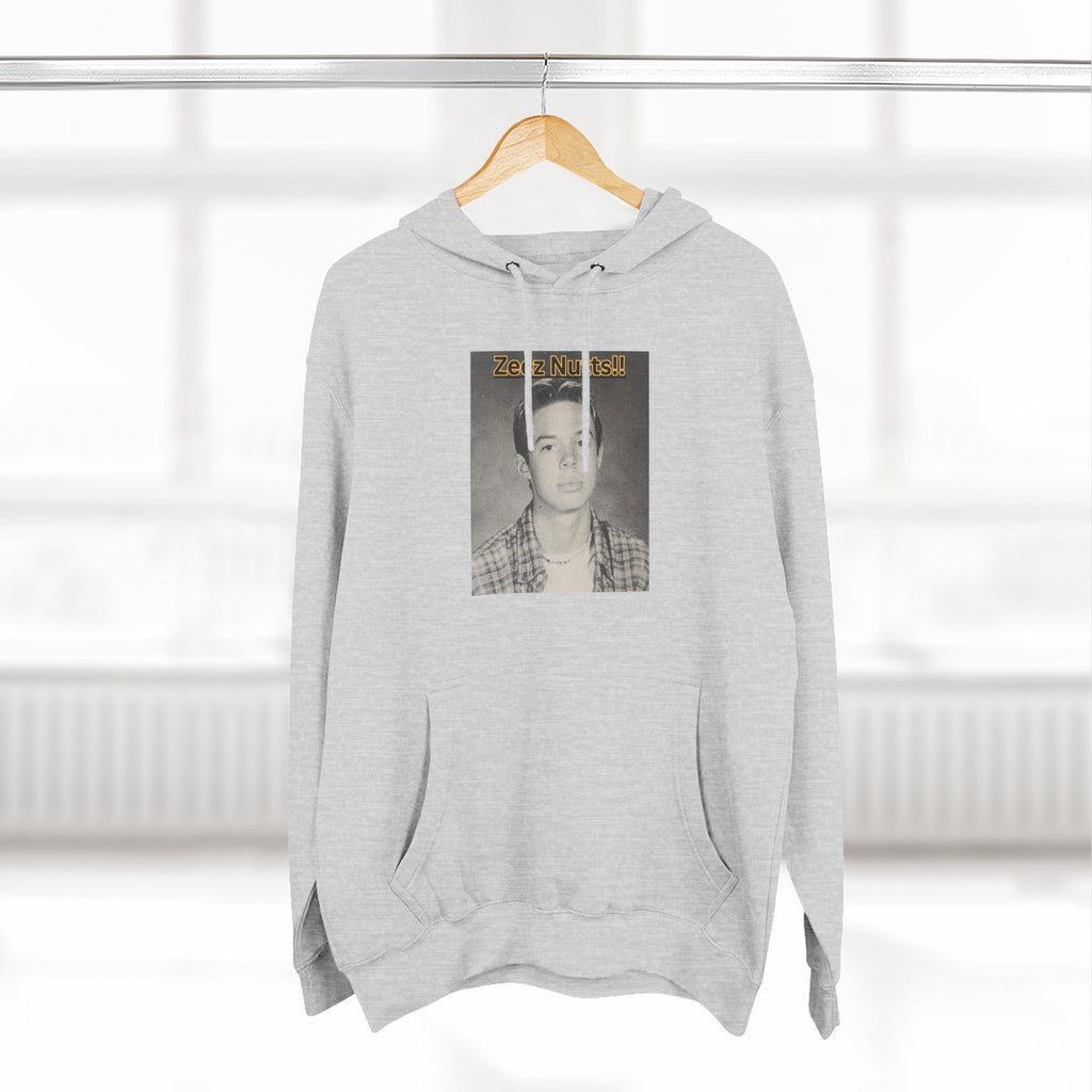 Zee'z Nutts!!   Vintage Portrait Hoodie — 'ZeeNutty' Photo Graphic Pullover