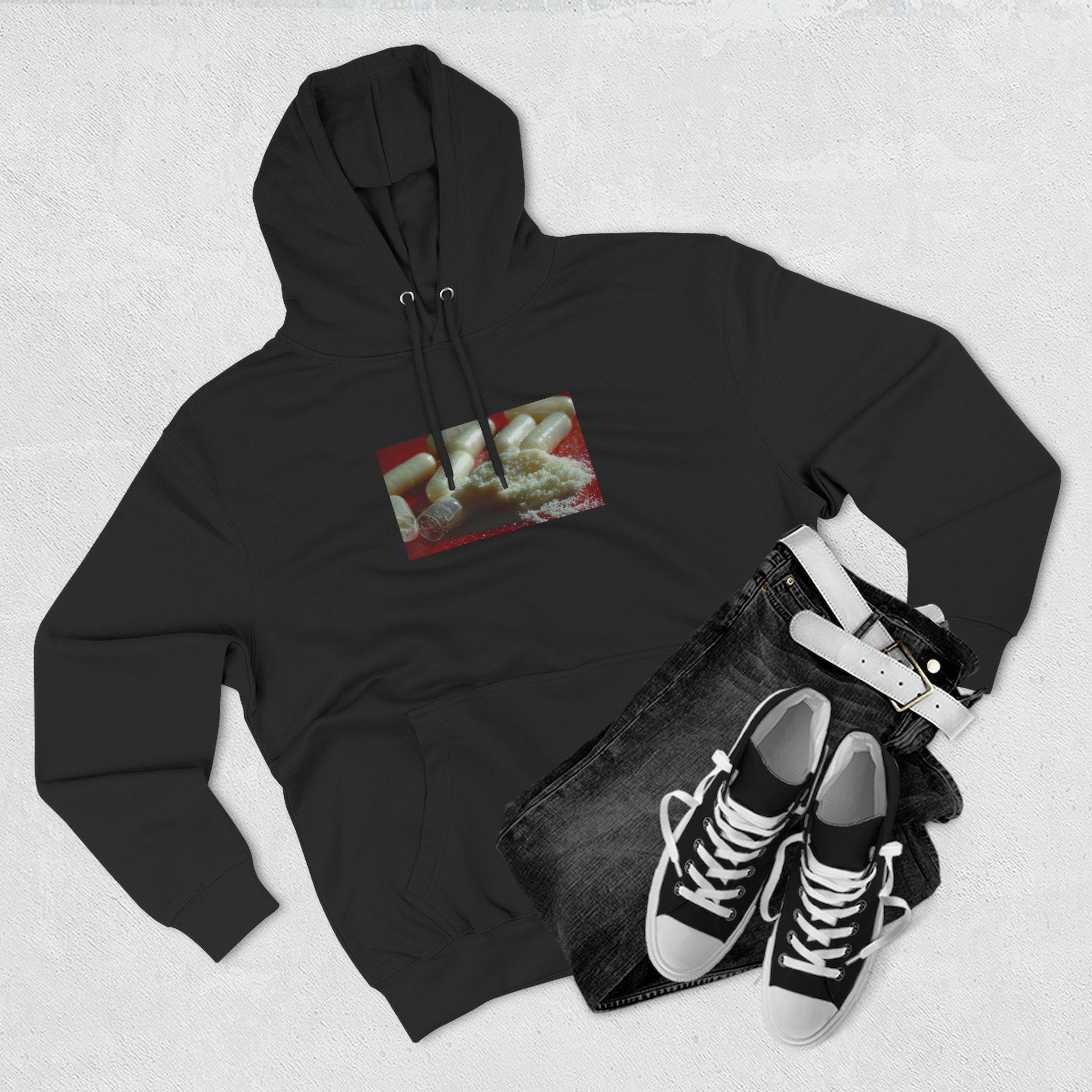 Hoodie on them pillz — Vintage Film Strip pill Print photo