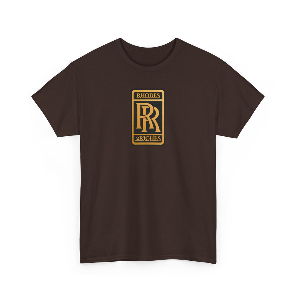 Rhodes 2 Riches Family Crest - Luxury Monogram Tee — 'RR' Rhodes & Riches Crest Cotton T-Shirt