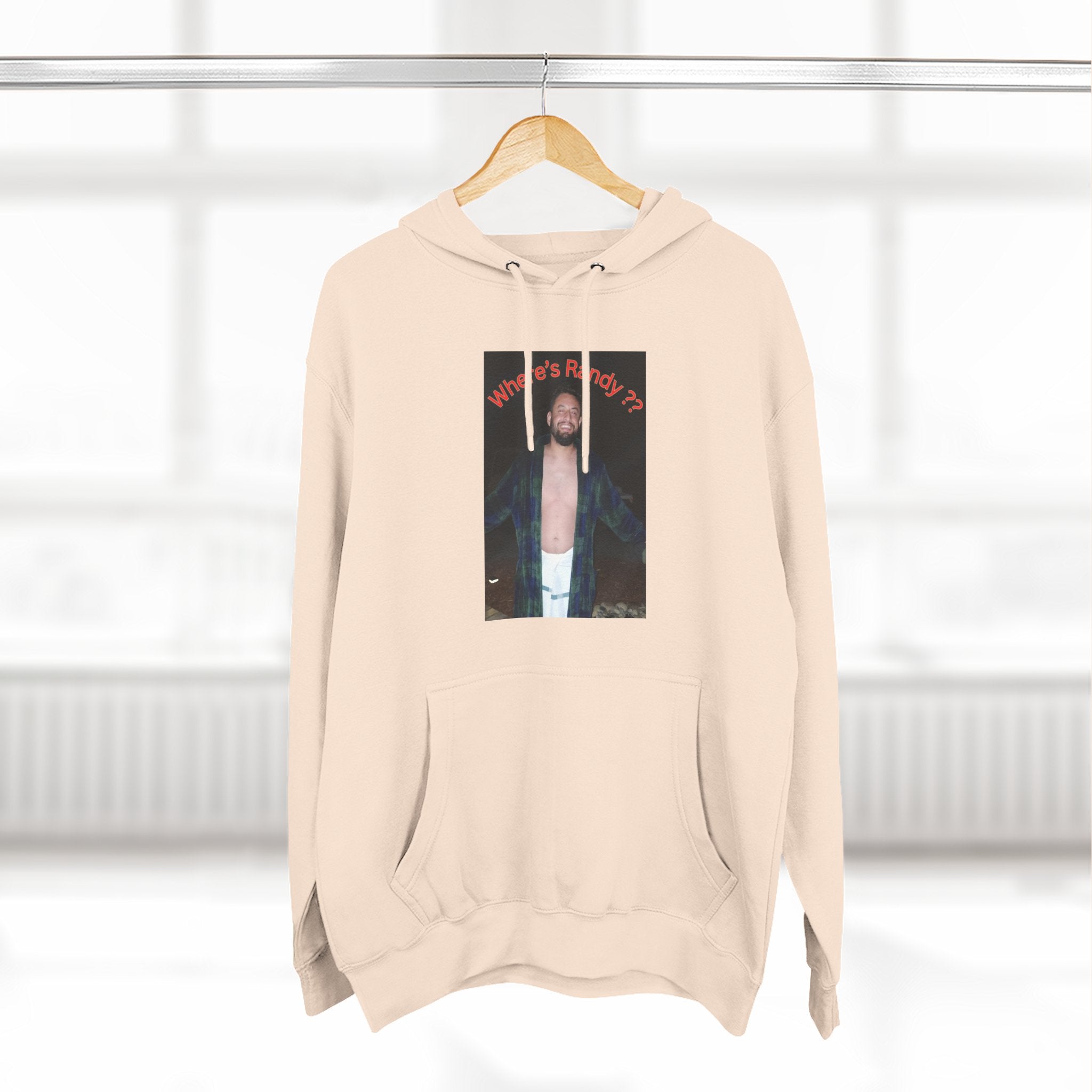 Where's Randy!!!????  Graphic Hoodie — Raised Arms Photo Print Hoodie (Three-Panel Fleece)