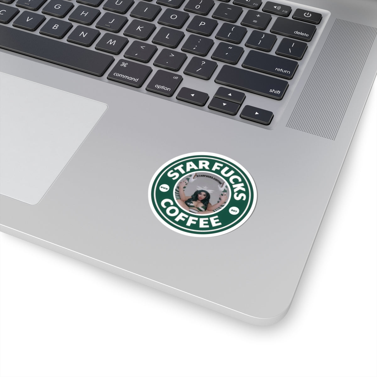 StarFucks.Coffee Sticker (Kiss-Cut) — Round Vinyl Decal laptop car truck window door clothing