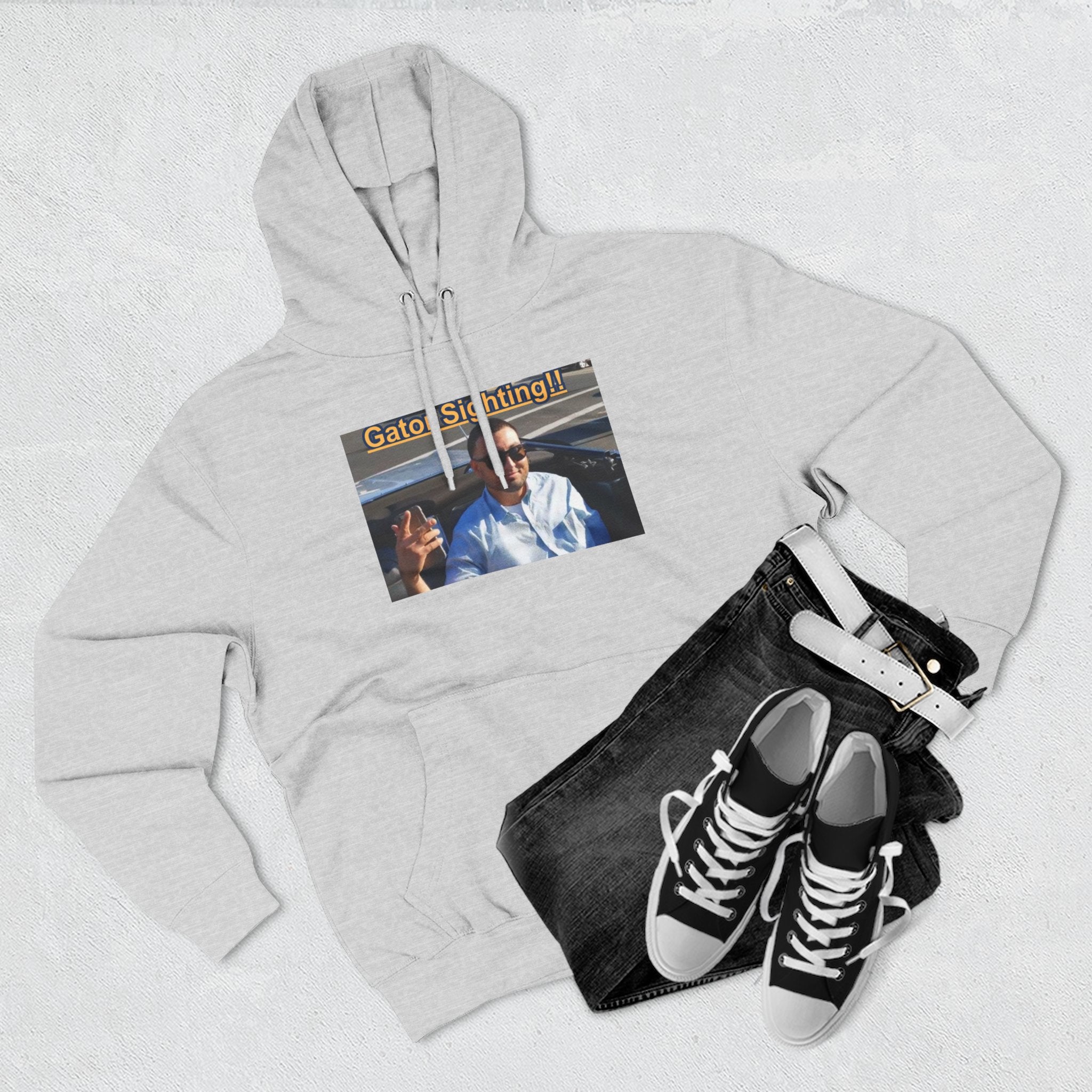 Gator Sighting Hoodie — Viral Meme Hood Pullover