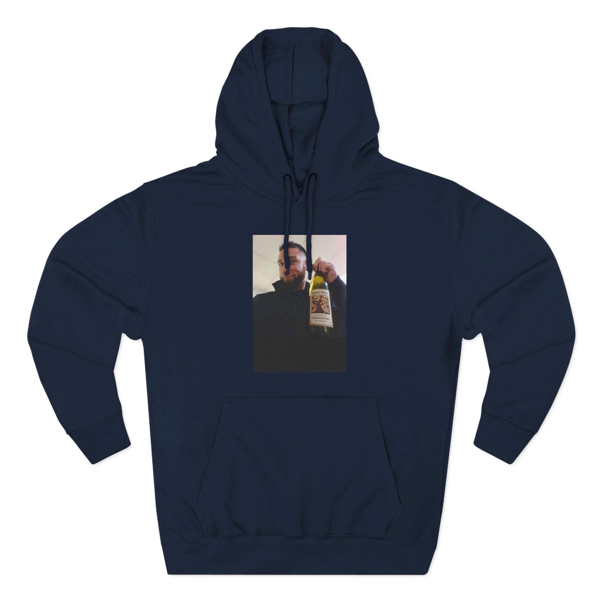 Shaun Says!      Three-Panel Fleece Hoodie – Vintage Photo Collage Printed Hoodie
