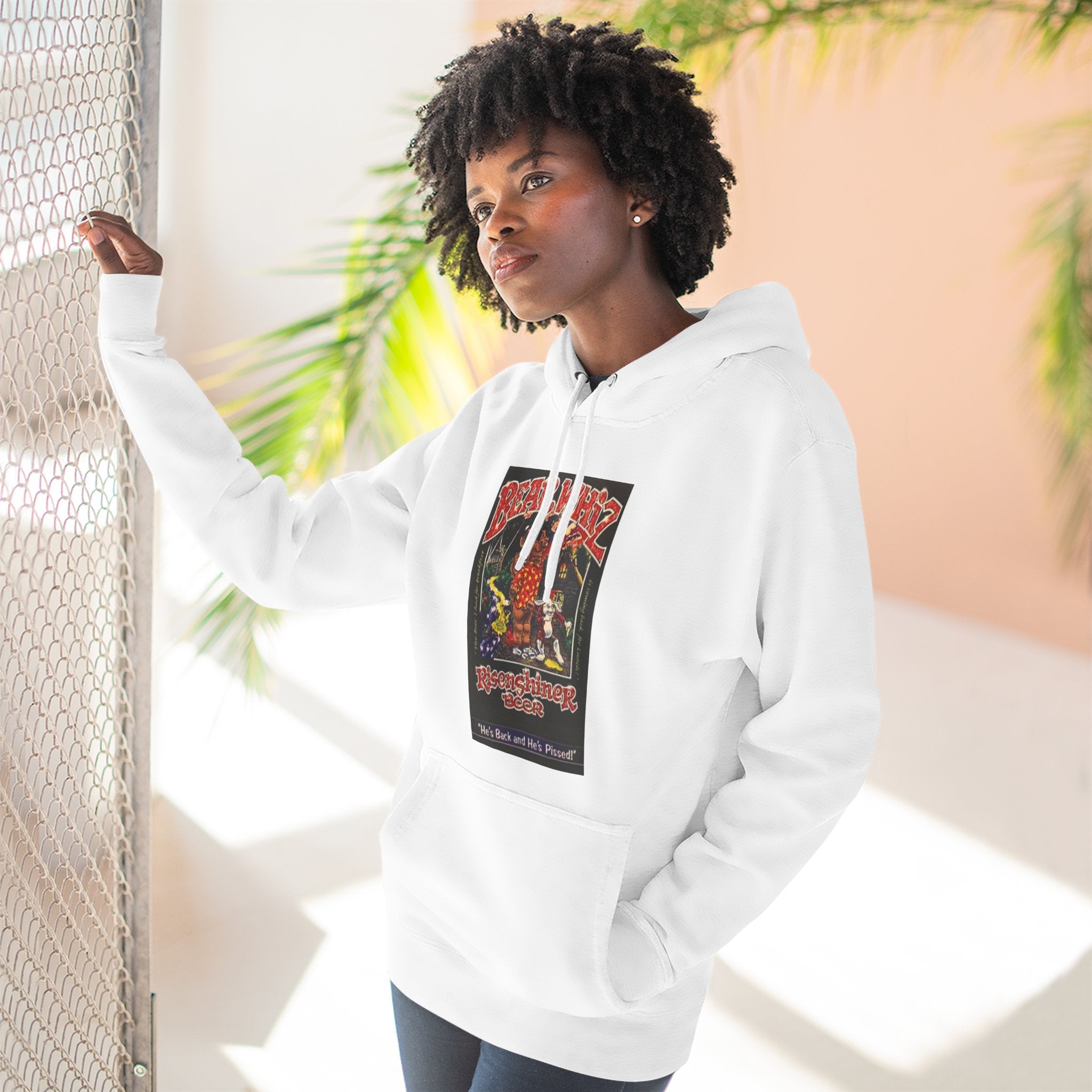 Bear Whiz Beer Rise and Shine Graphic Hoodie