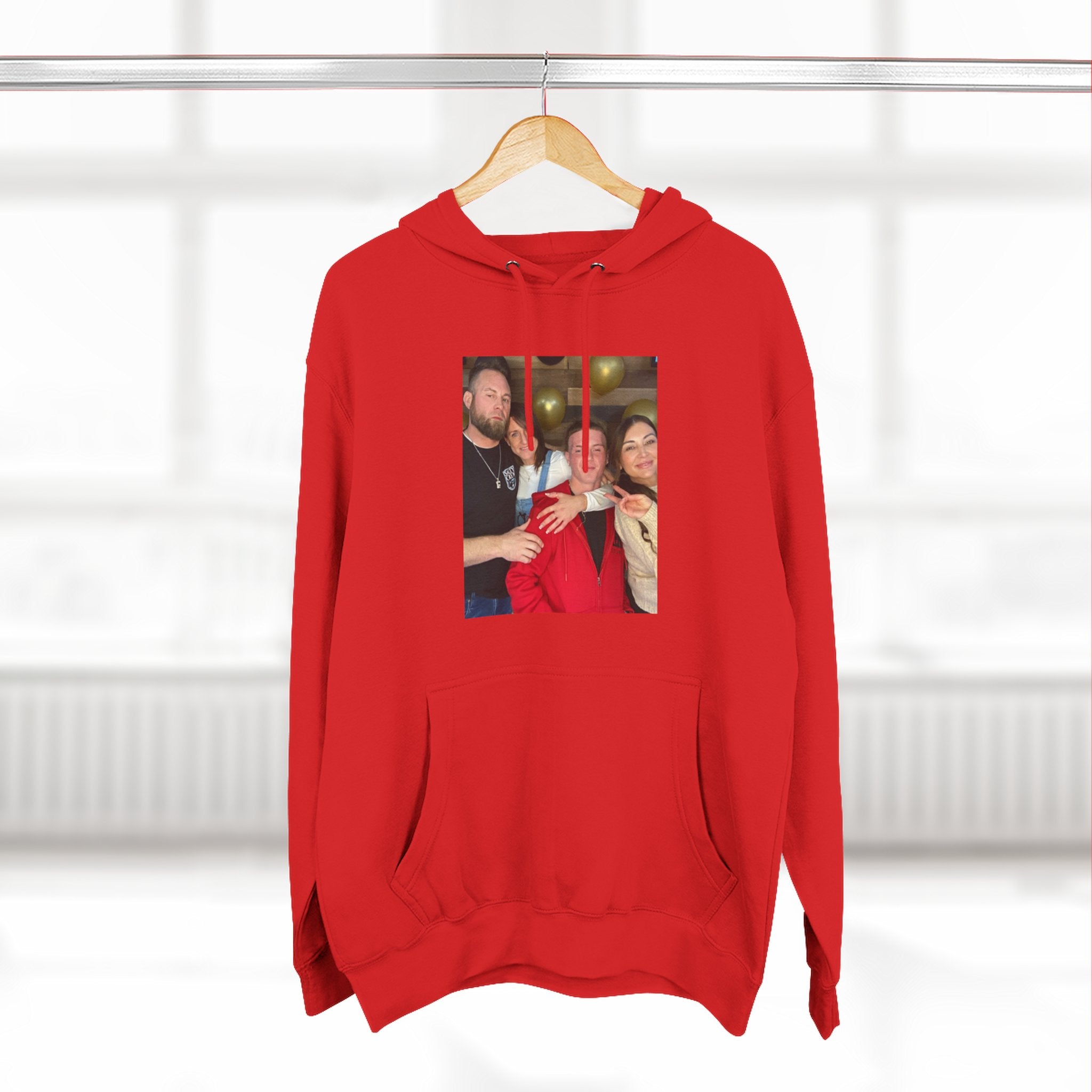 Family!!     Photo Collage Fleece Hoodie - Custom Group Portrait Pullover
