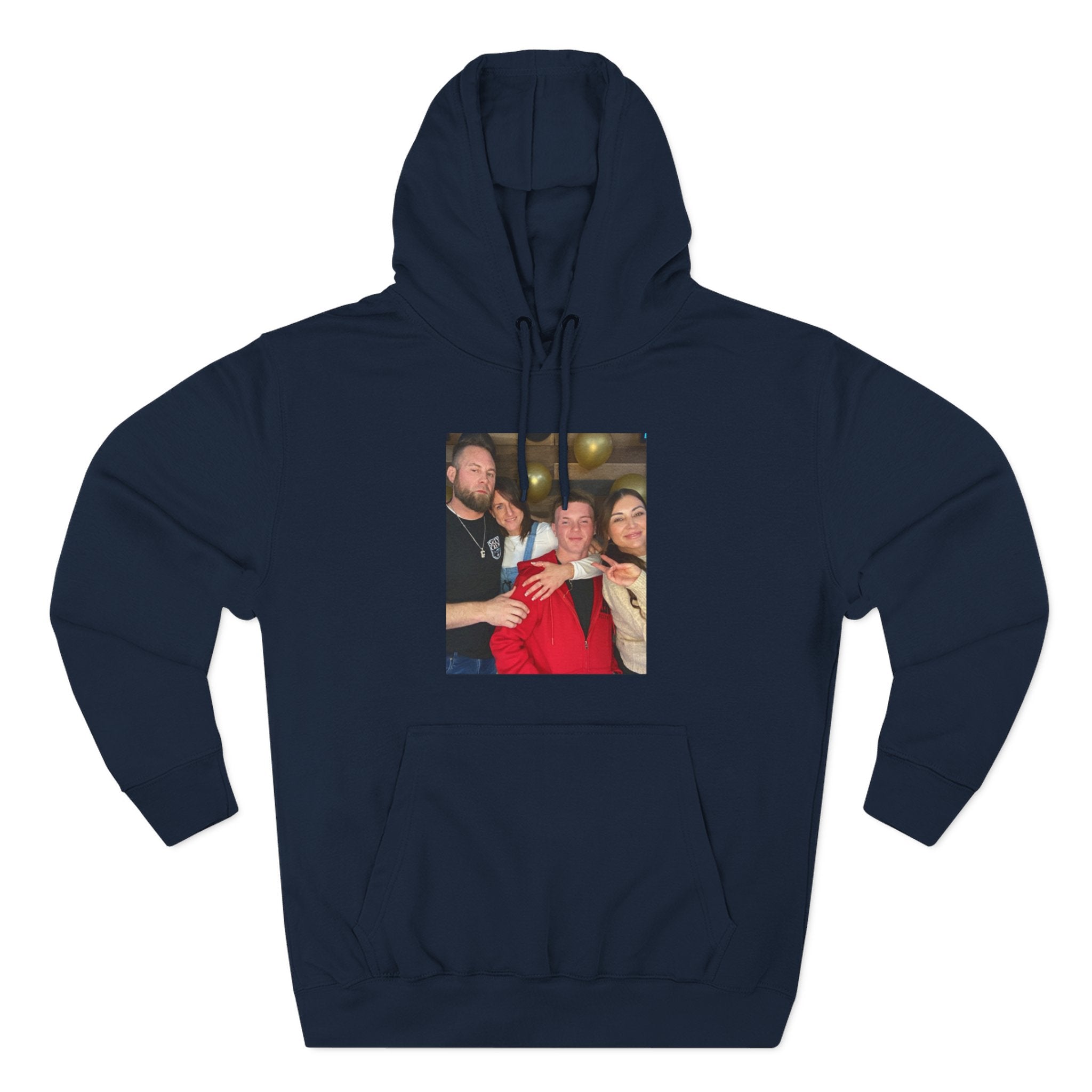 Family!!     Photo Collage Fleece Hoodie - Custom Group Portrait Pullover