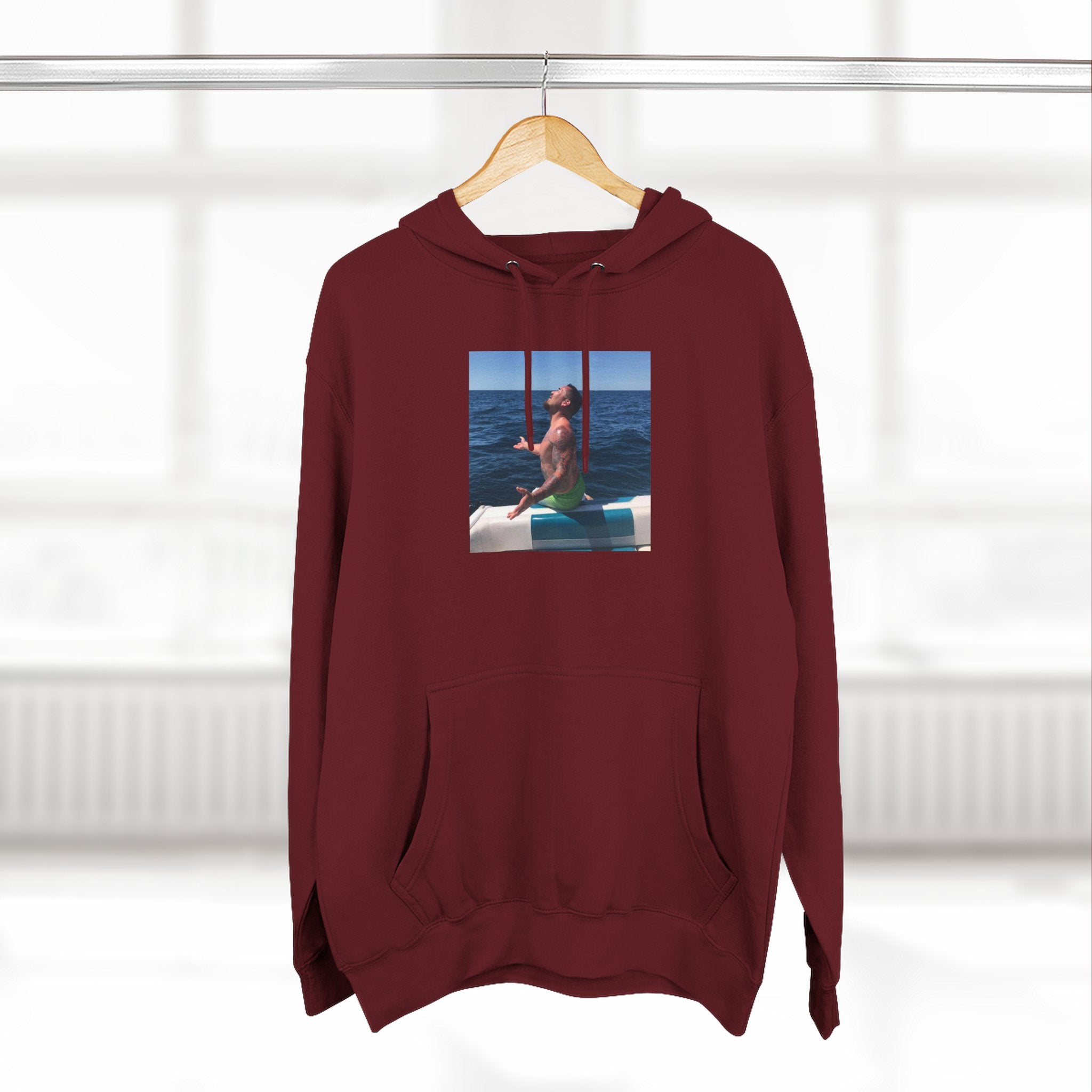 Fishy Out Of Water Hoodie — Ocean Boat Summer Vibes Fleece Pullover