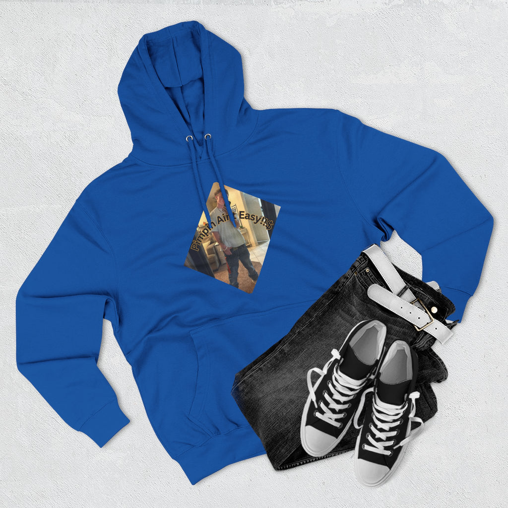 Pimpin Aint Easy (Ryder or Die Style)   Three-Panel Fleece Hoodie — Cozy Diamond Photo Graphic Pullover