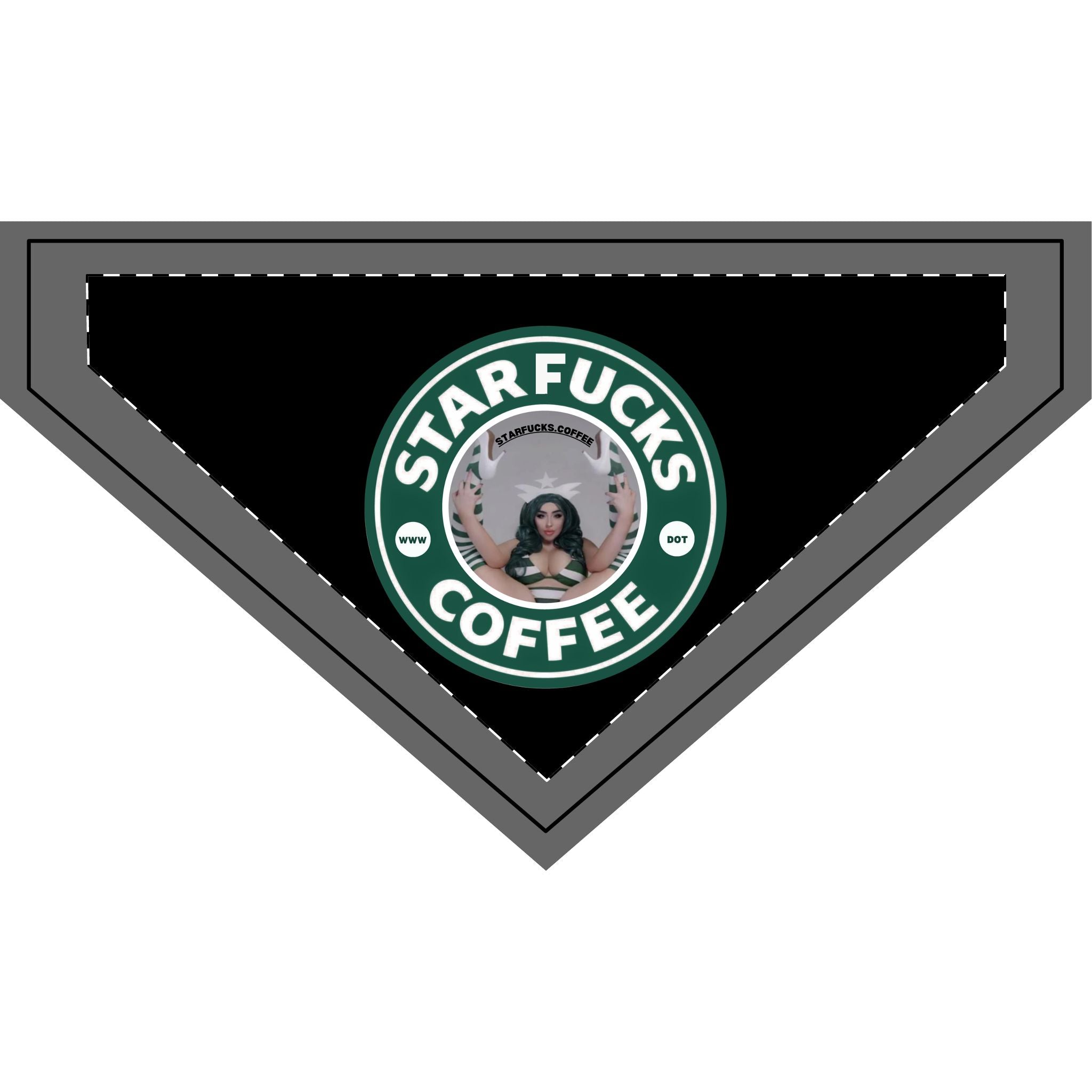 Clip-on Pet Bandana — Starfucks.Coffee Novelty Dog Bandana