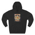 Bear Whiz Beer Fill-em Up Hoodie — Retro Collage Pullover