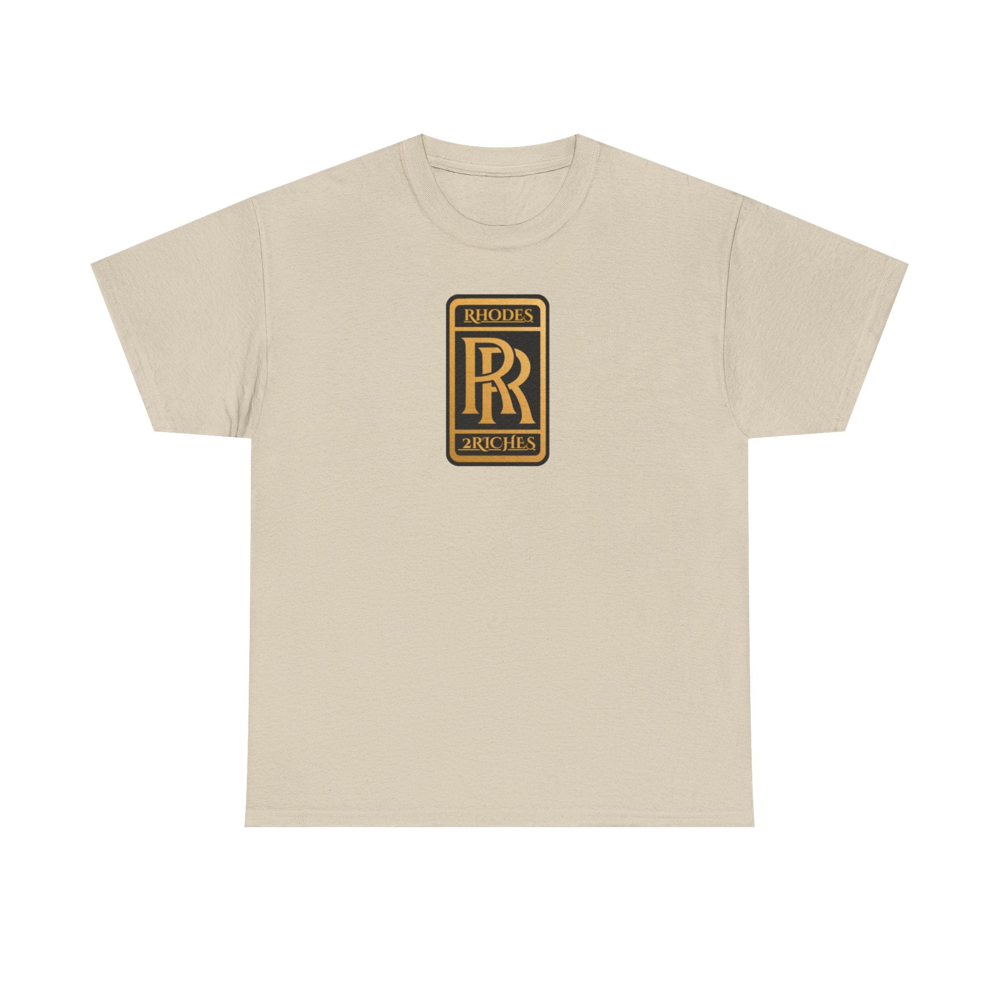 Rhodes 2 Riches Family Crest - Luxury Monogram Tee — 'RR' Rhodes & Riches Crest Cotton T-Shirt