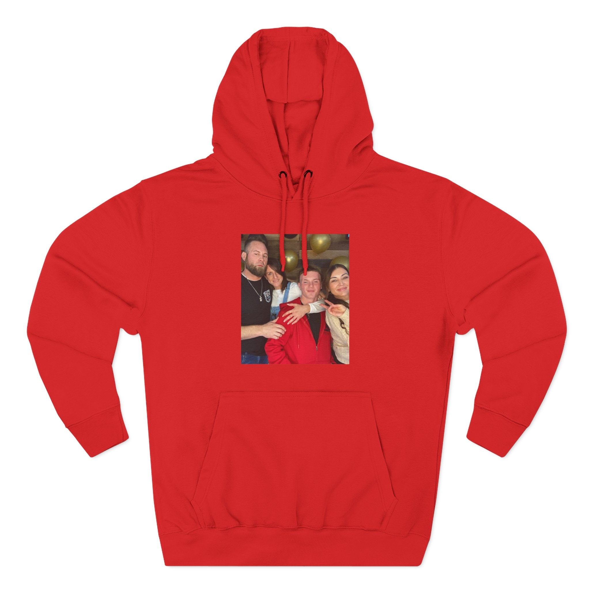 Family!!     Photo Collage Fleece Hoodie - Custom Group Portrait Pullover