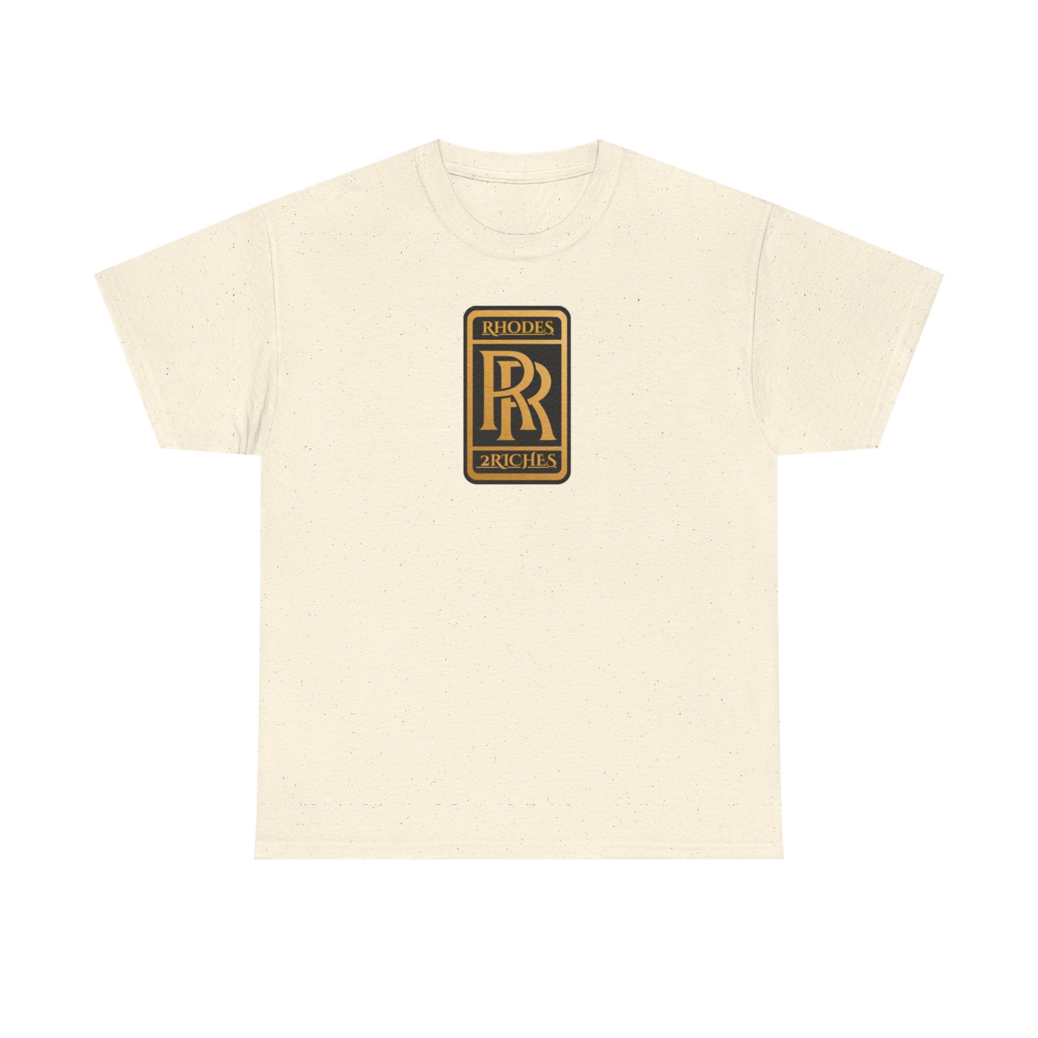 Rhodes 2 Riches Family Crest - Luxury Monogram Tee — 'RR' Rhodes & Riches Crest Cotton T-Shirt
