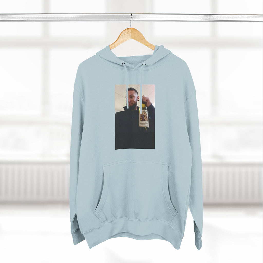 Shaun Says!      Three-Panel Fleece Hoodie – Vintage Photo Collage Printed Hoodie
