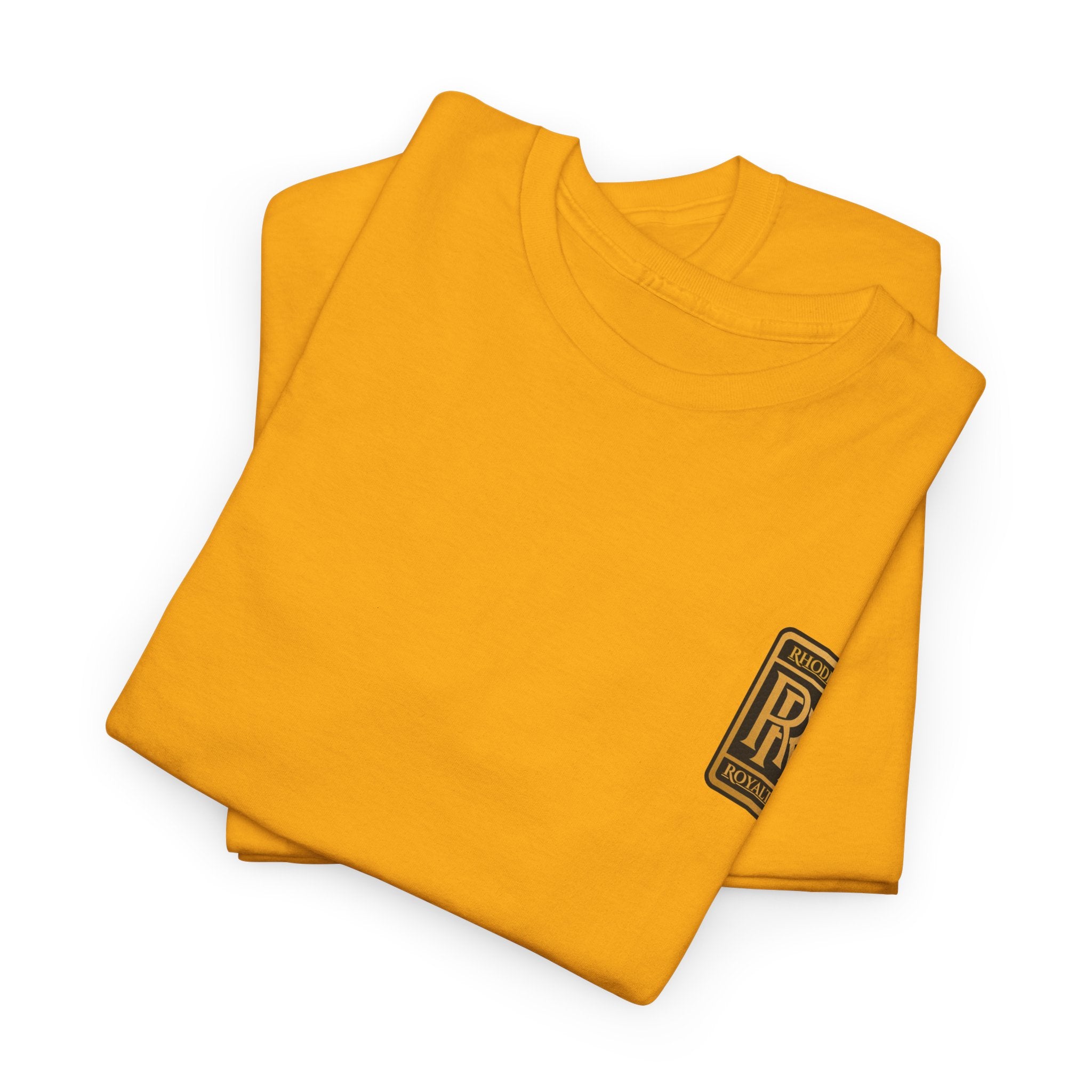 Rhodes Royalty Family Crest- Luxury Monogram T-Shirt — Small Chest Patch "RR"