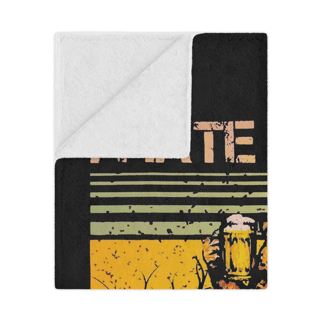 "I Hate People" Cozy Throw for Introverts & Cabin Vibes cozy comfort sleep trendy modern statement- Minky Blanket — Retro Bear