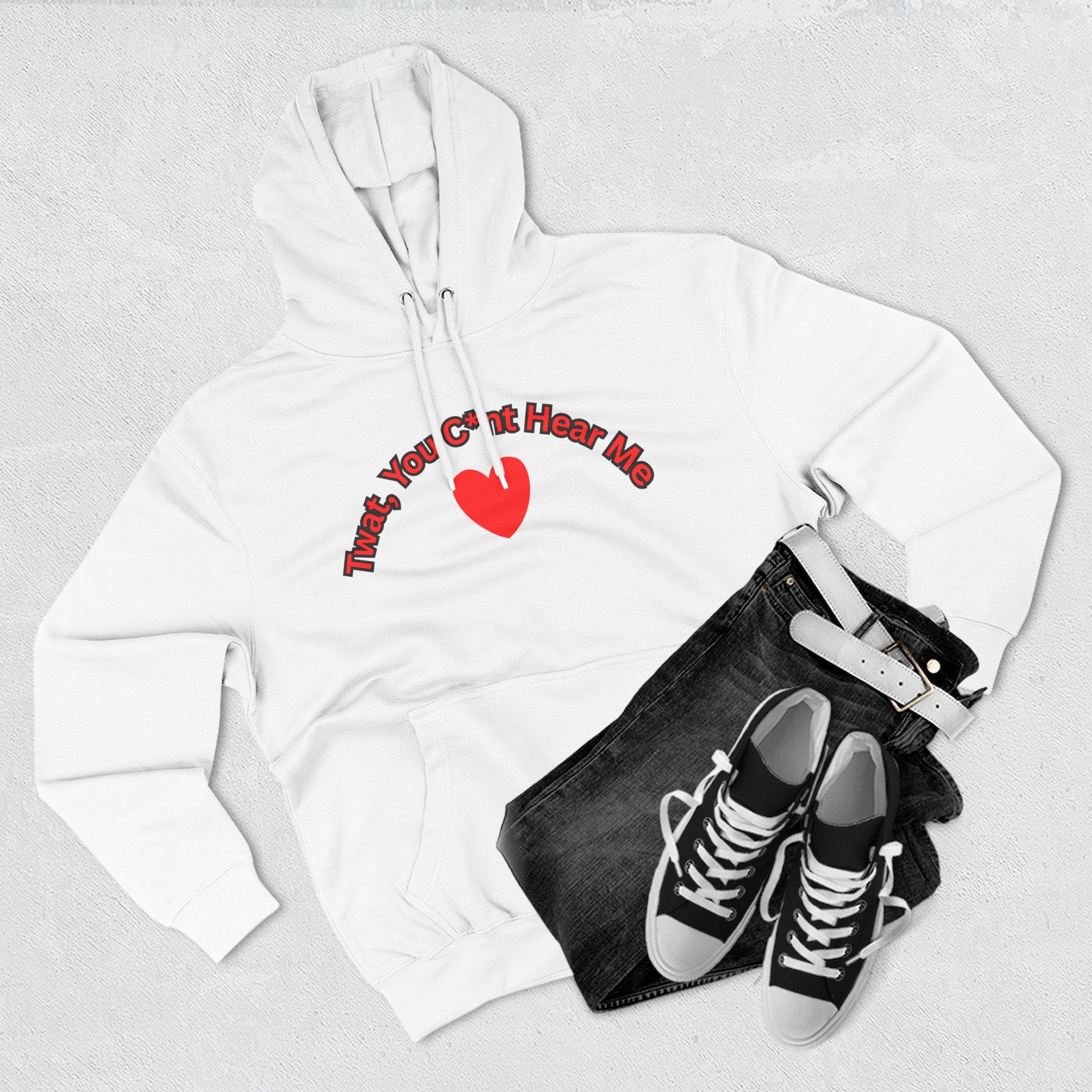You Cunt Hear Me Three-Panel Fleece Hoodie