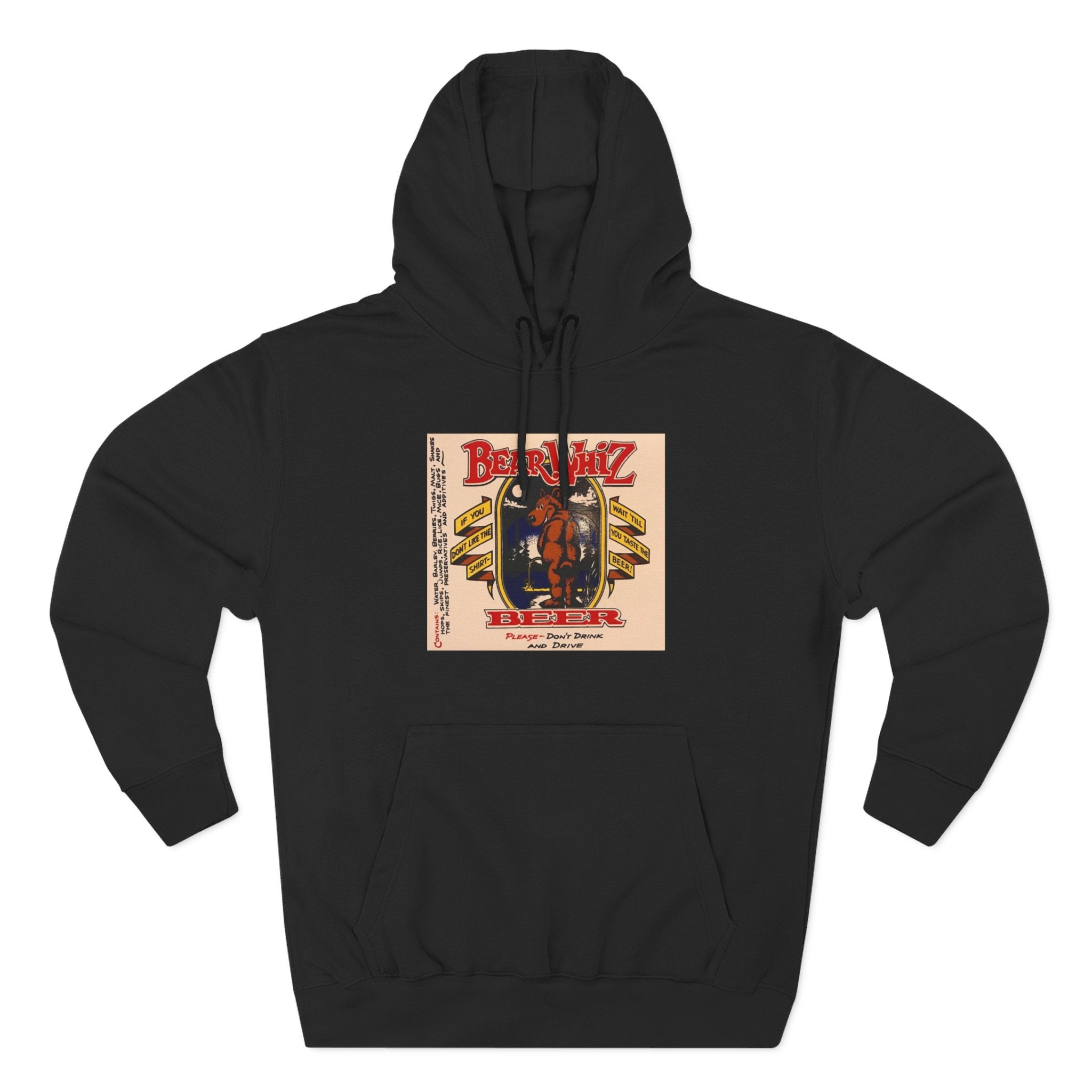 Bear Whiz Beer Original Brew Hoodie - "Bluegrass Revival" Music Poster Design