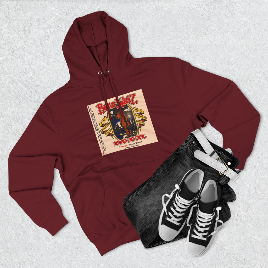 Bear Whiz Beer Original Brew Hoodie - "Bluegrass Revival" Music Poster Design