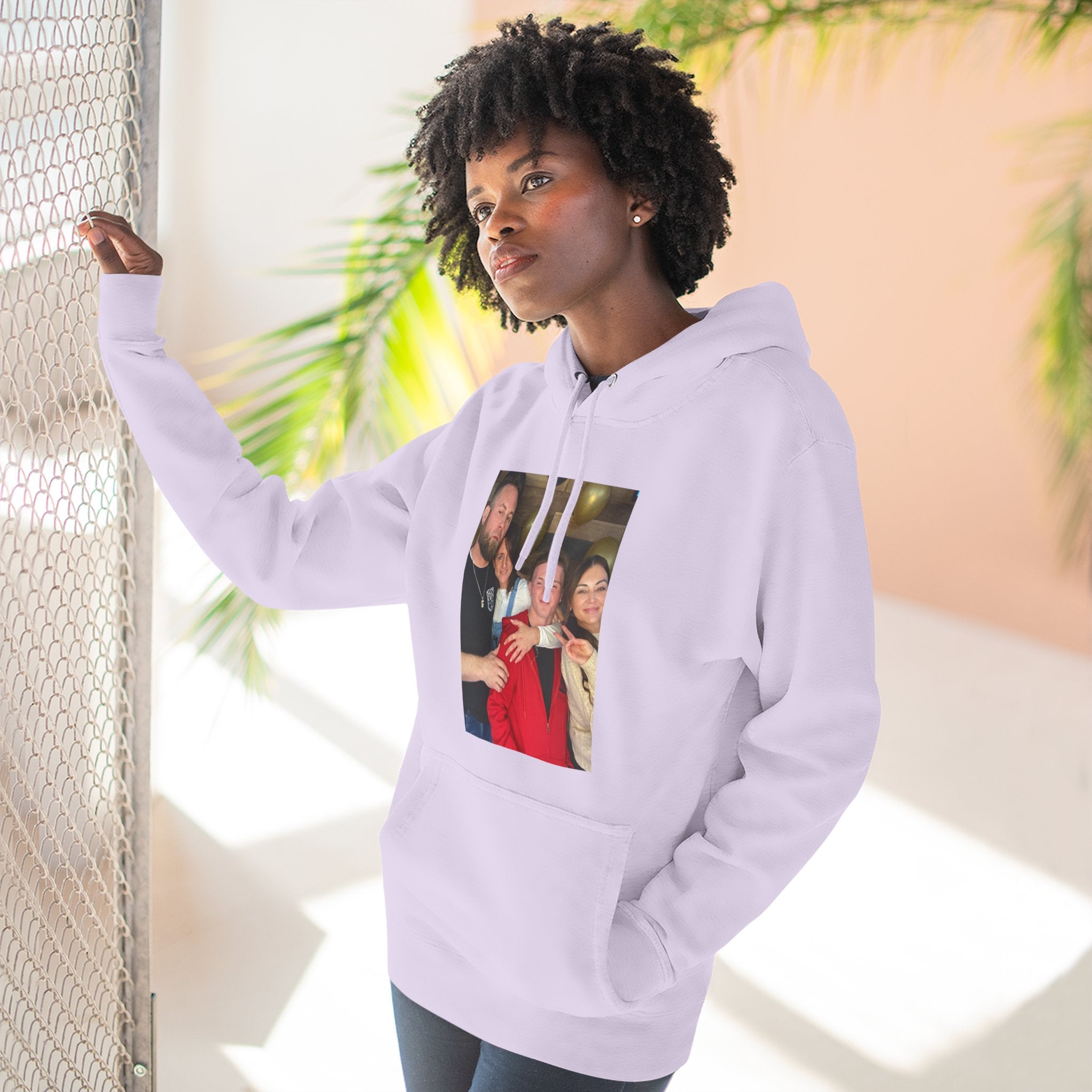Family!!     Photo Collage Fleece Hoodie - Custom Group Portrait Pullover