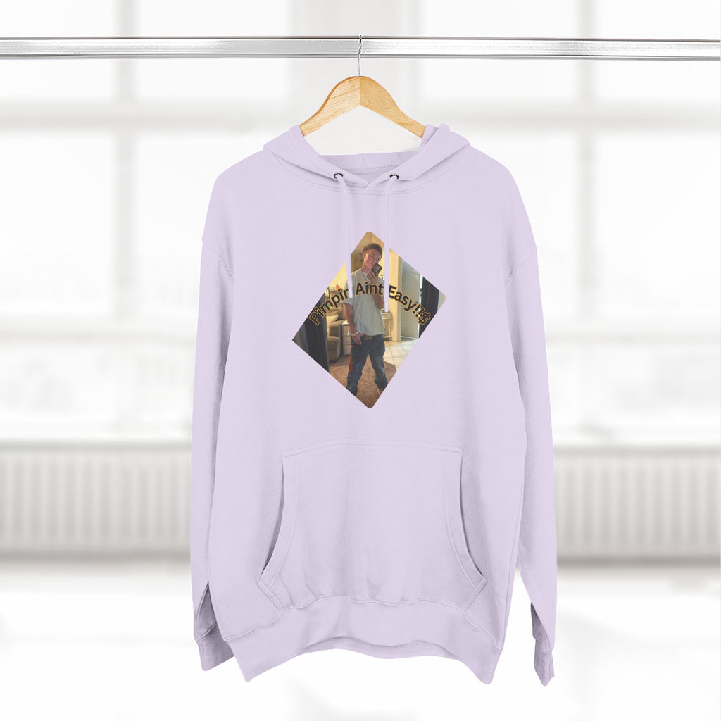 Pimpin Aint Easy (Ryder or Die Style)   Three-Panel Fleece Hoodie — Cozy Diamond Photo Graphic Pullover