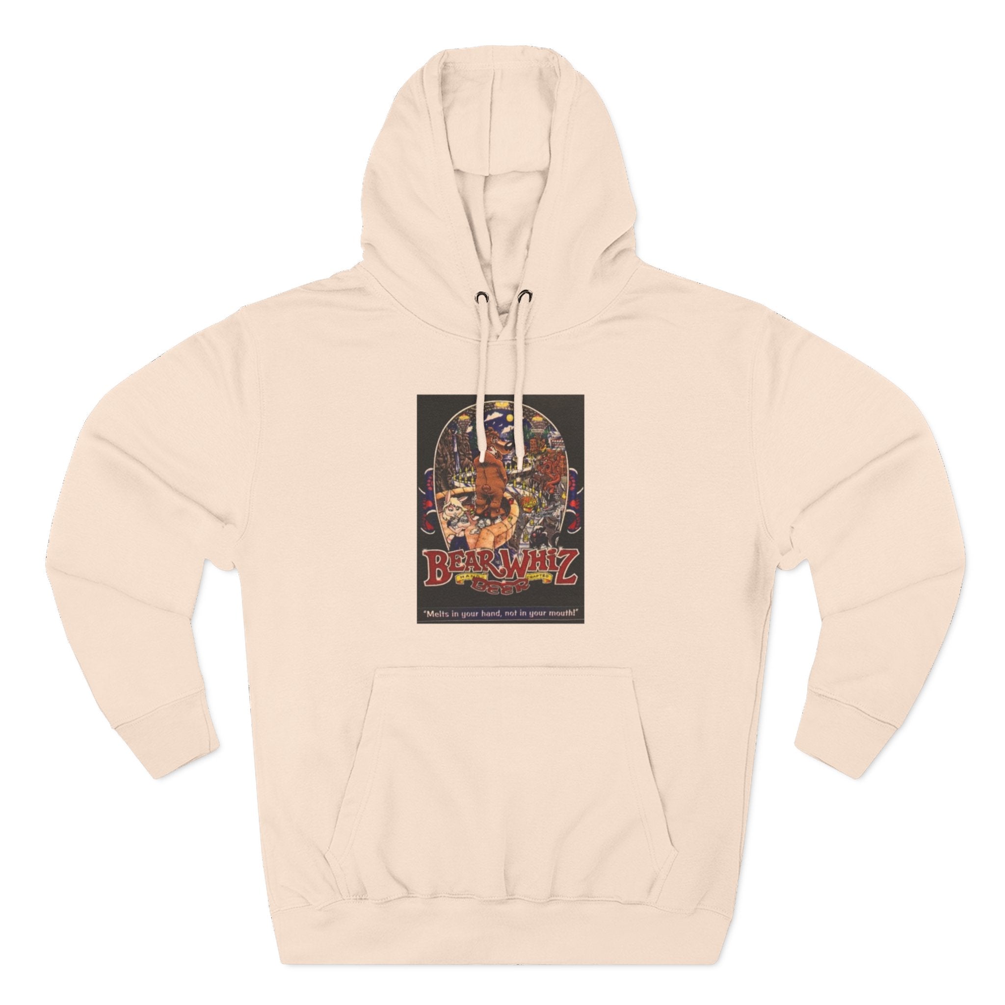 Bear Whiz Beer 3 Hoodie — 'Burning Jazz' Retro Concert Poster Fleece Hoodie